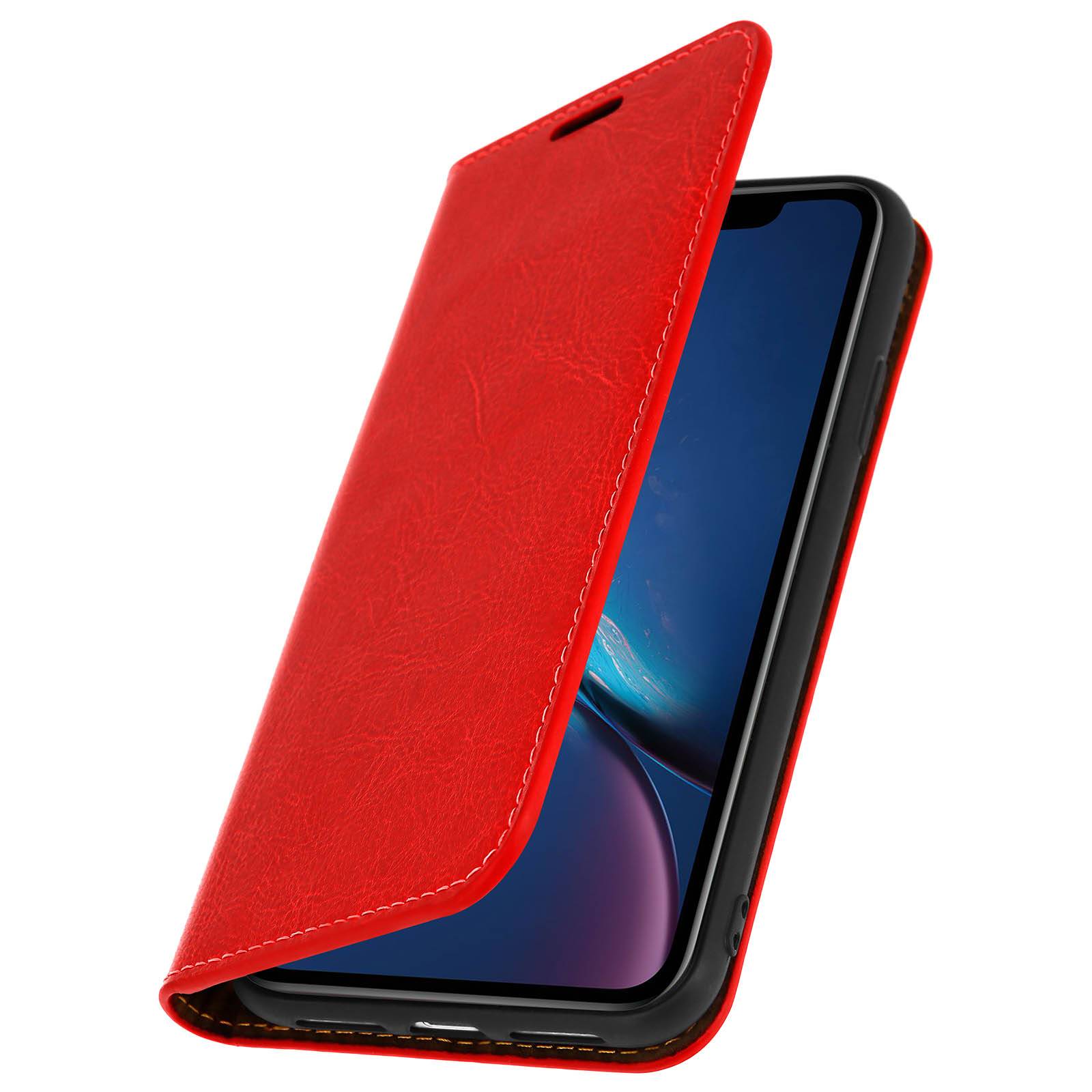 Étui pour iPhone XR Housse Cuir Portefeuille Fonction Support-1