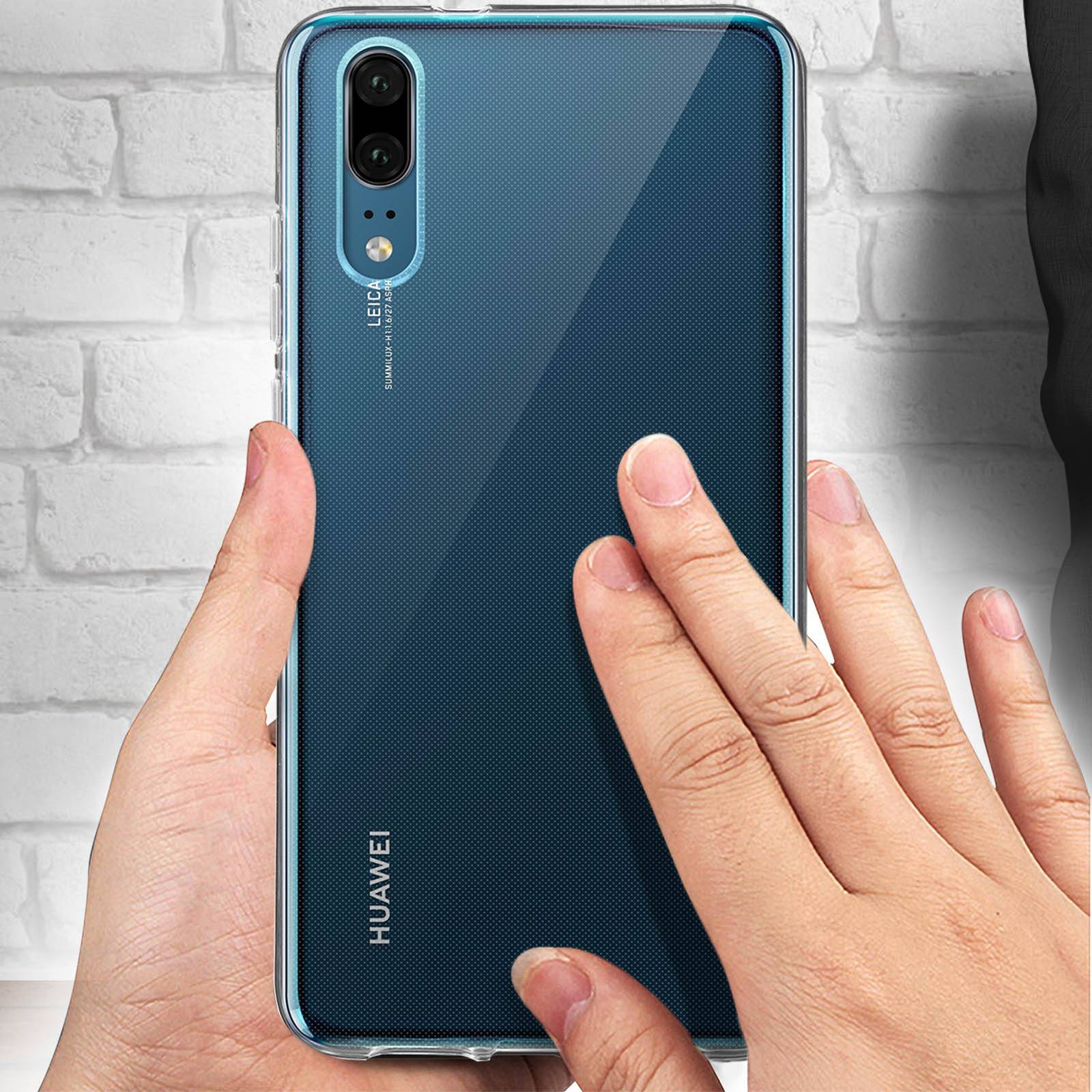 Coque Arrière + Film Verre Trempé 9H Huawei P20-2
