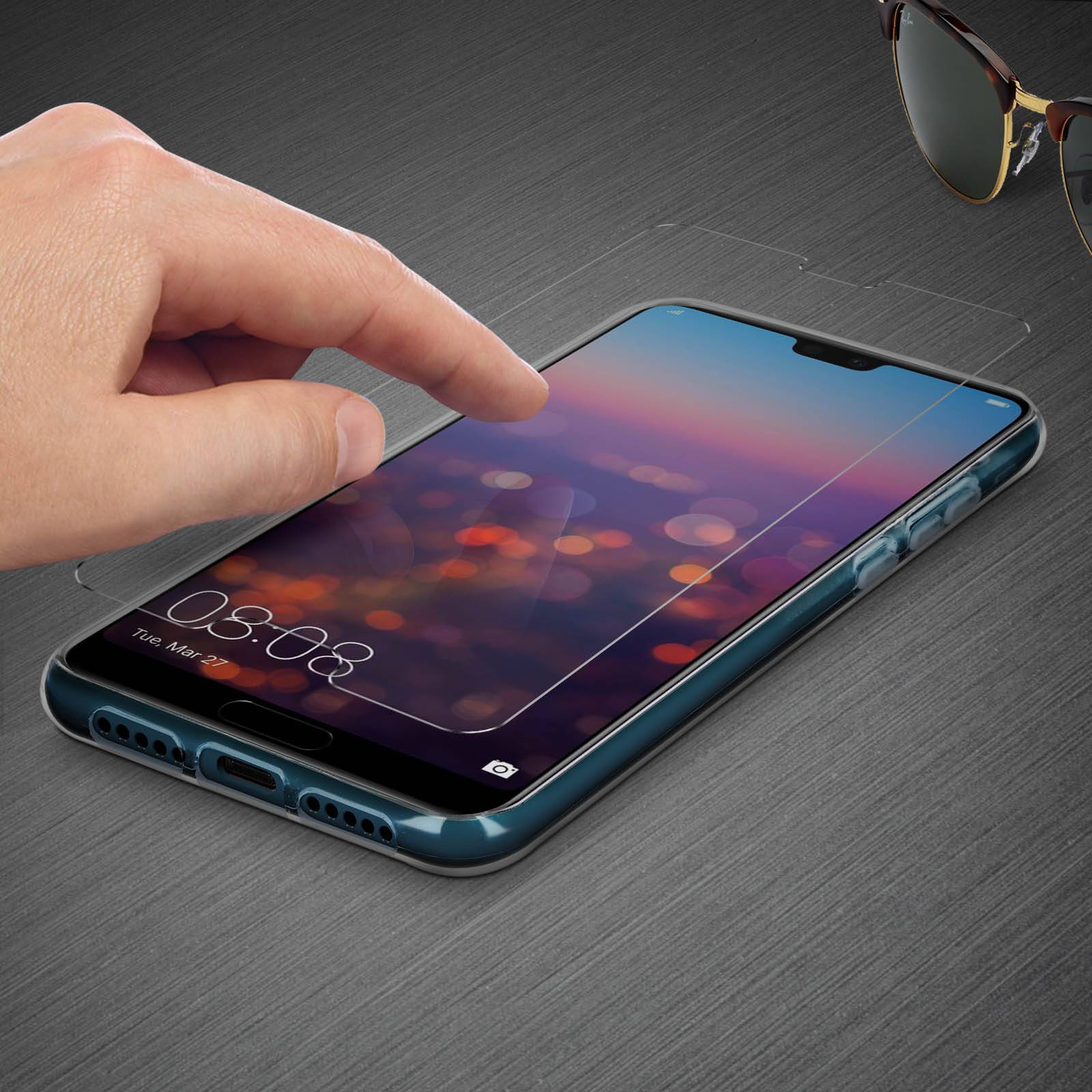 Coque Arrière + Film Verre Trempé 9H Huawei P20-3