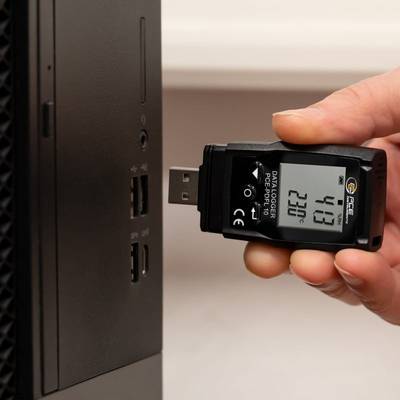 PCE Instruments PCE-PDFL 10 PCE-PDFL 10 Enregistreur de données PDF Valeur de mesure humidité de l'air, température, pre-5