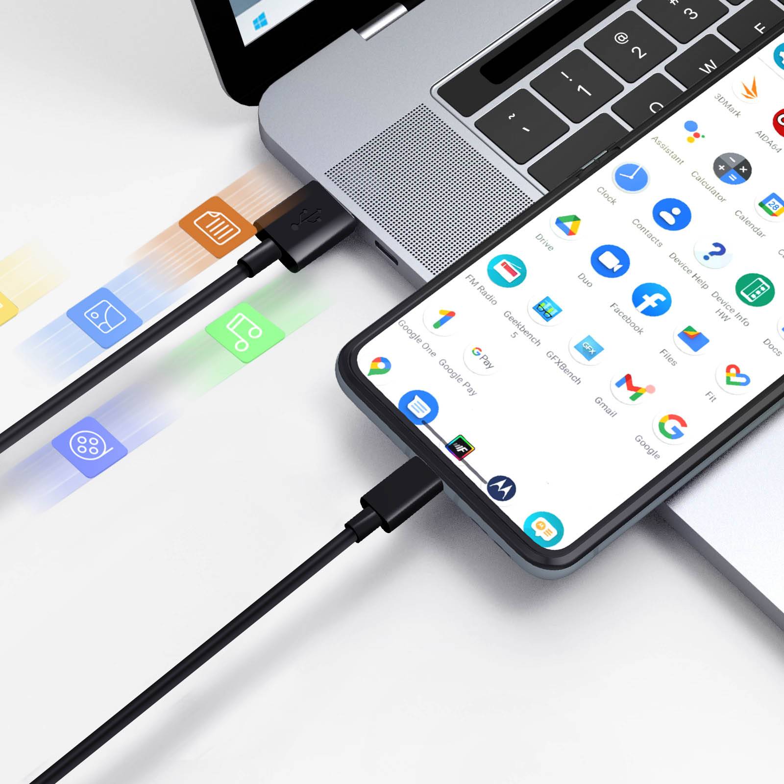 Câble USB vers USB-C , Charge et Synchronisation 1m-2
