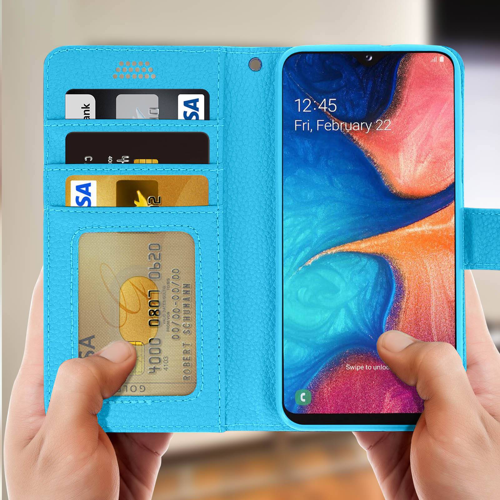 Housse pour Samsung Galaxy A20e Étui Folio Portefeuille Soft Touch Support Vidéo-2