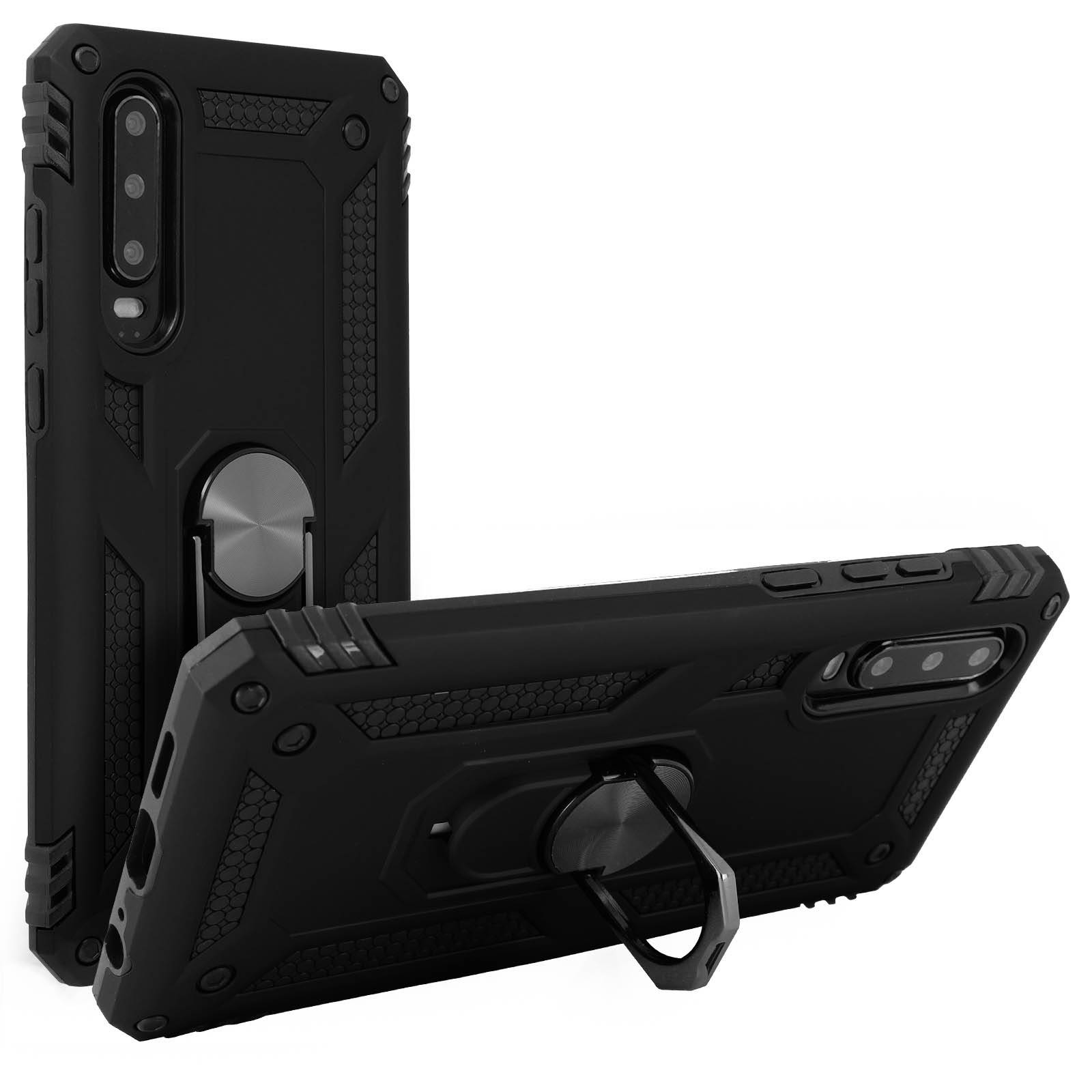 Coque pour Huawei P30 Bi matières Bague Support Vidéo-1