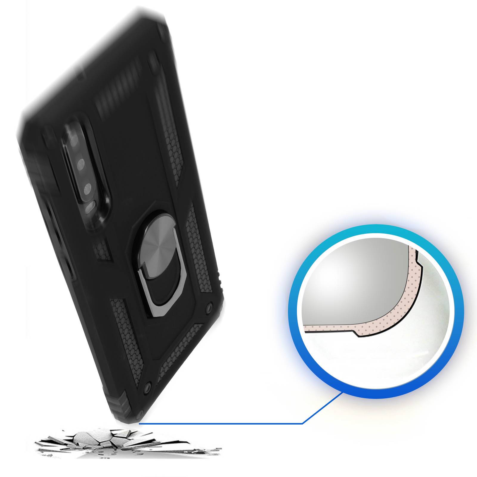 Coque pour Huawei P30 Bi matières Bague Support Vidéo-4