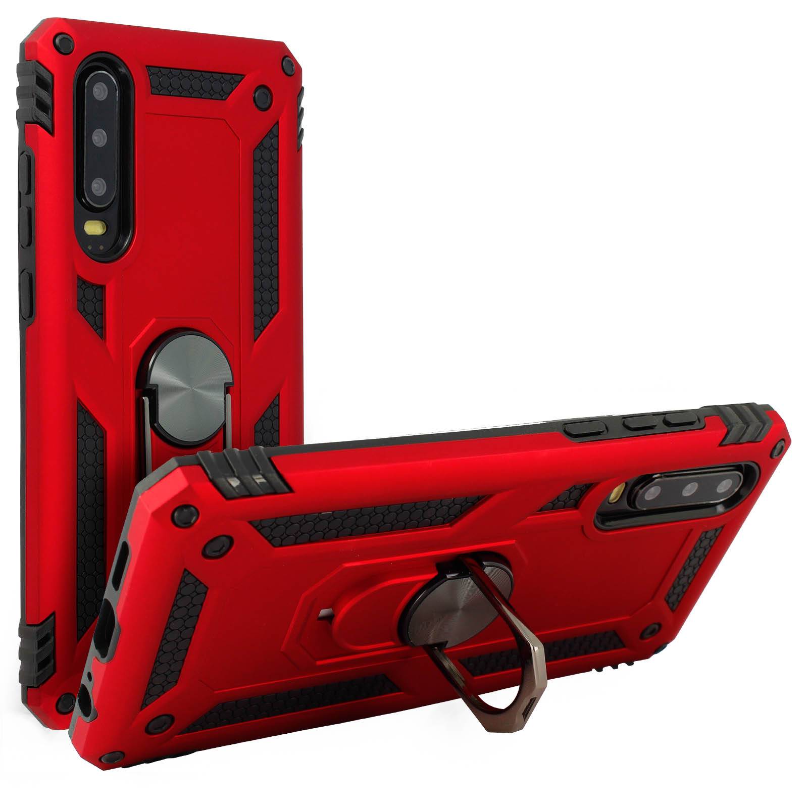 Coque pour Huawei P30 Bi matières Bague Support Vidéo-1
