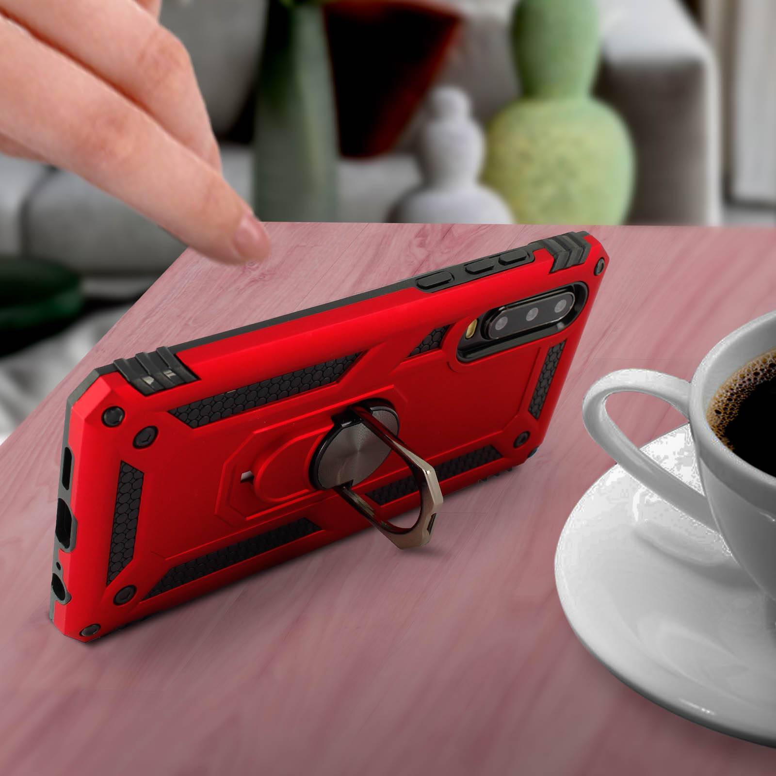 Coque pour Huawei P30 Bi matières Bague Support Vidéo-3