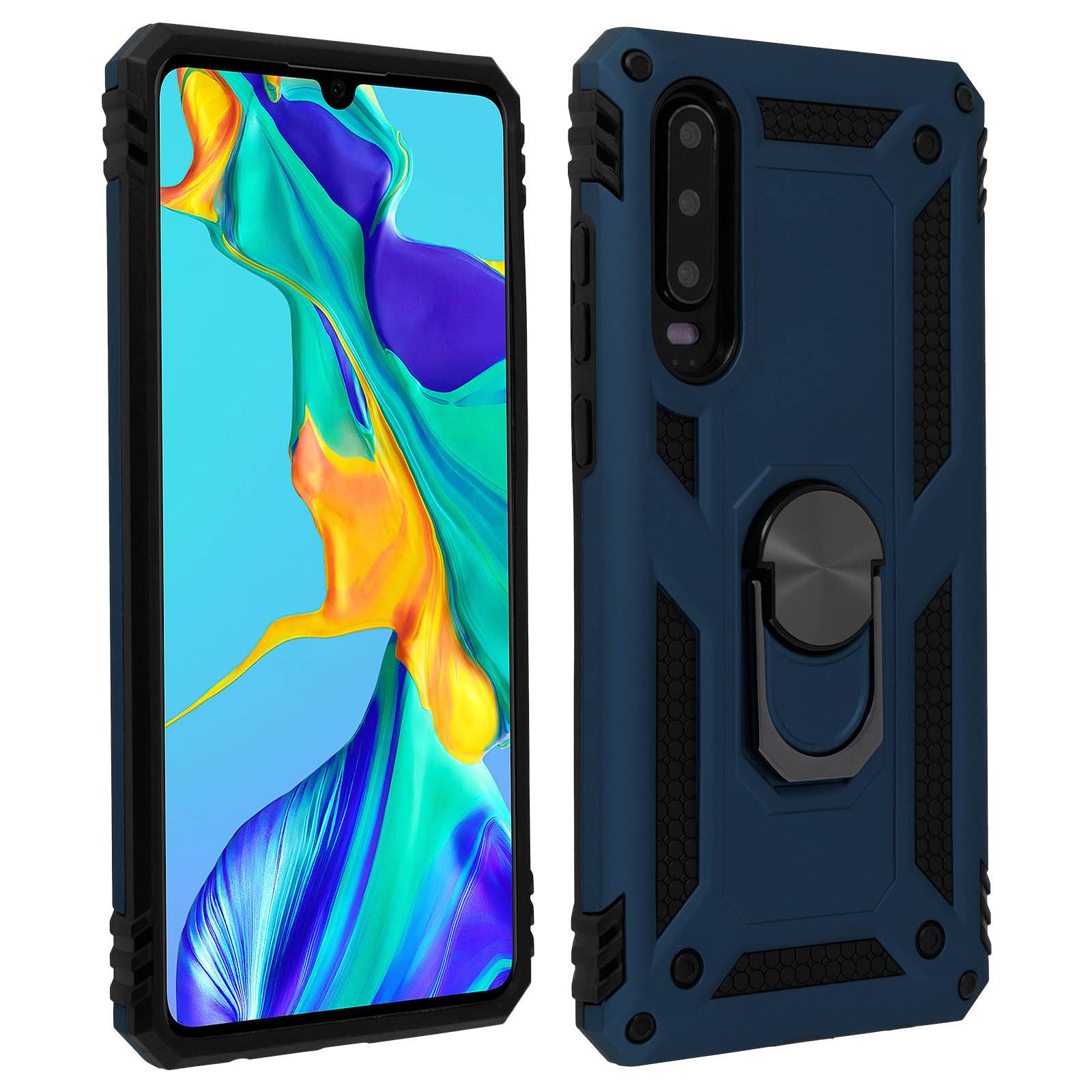 Coque pour Huawei P30 Bi matières Bague Support Vidéo-0