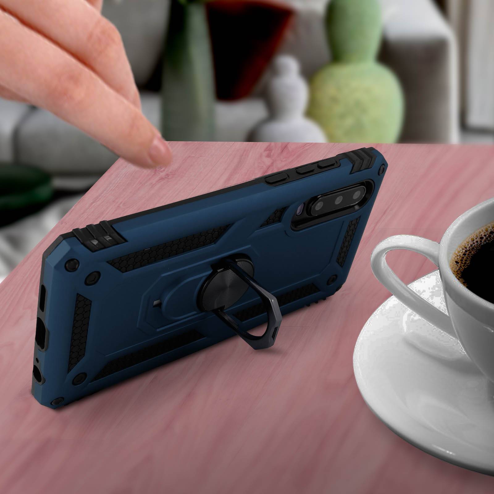 Coque pour Huawei P30 Bi matières Bague Support Vidéo-3
