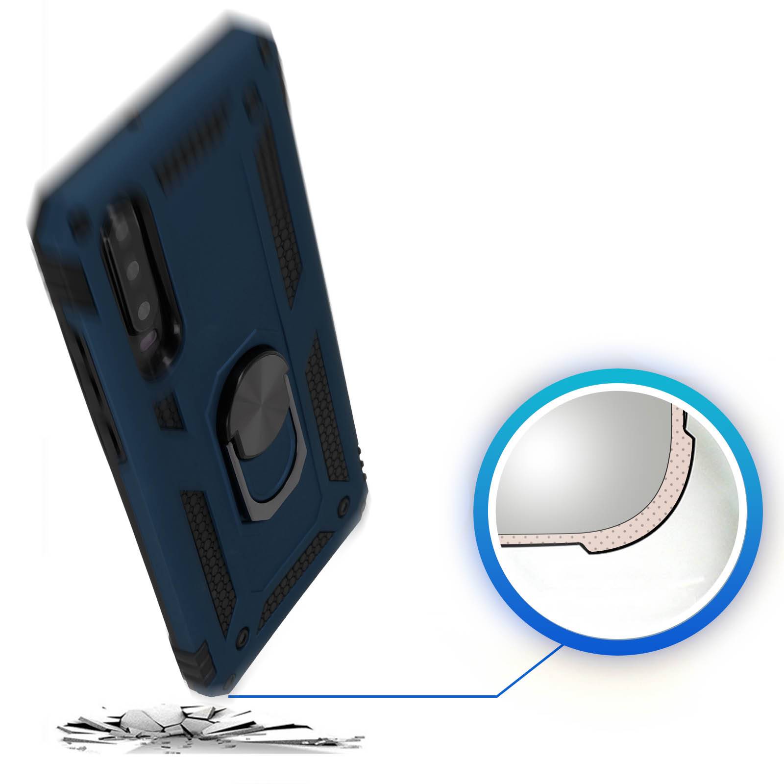 Coque pour Huawei P30 Bi matières Bague Support Vidéo-4