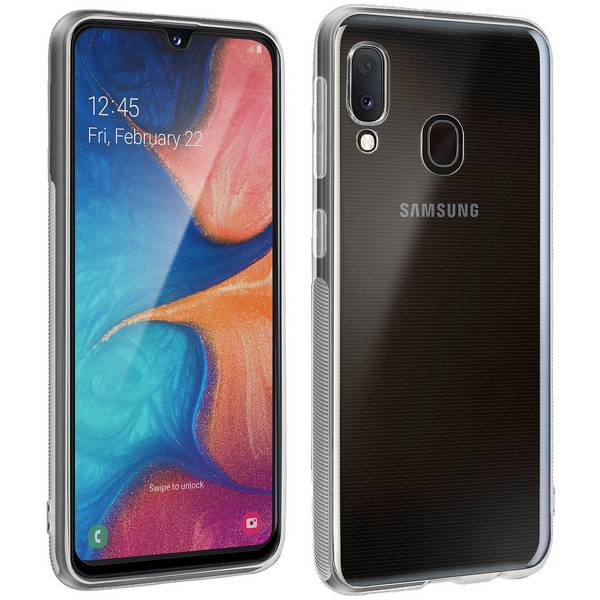 Coque Galaxy A20e Silicone et Film Ecran Verre Trempé