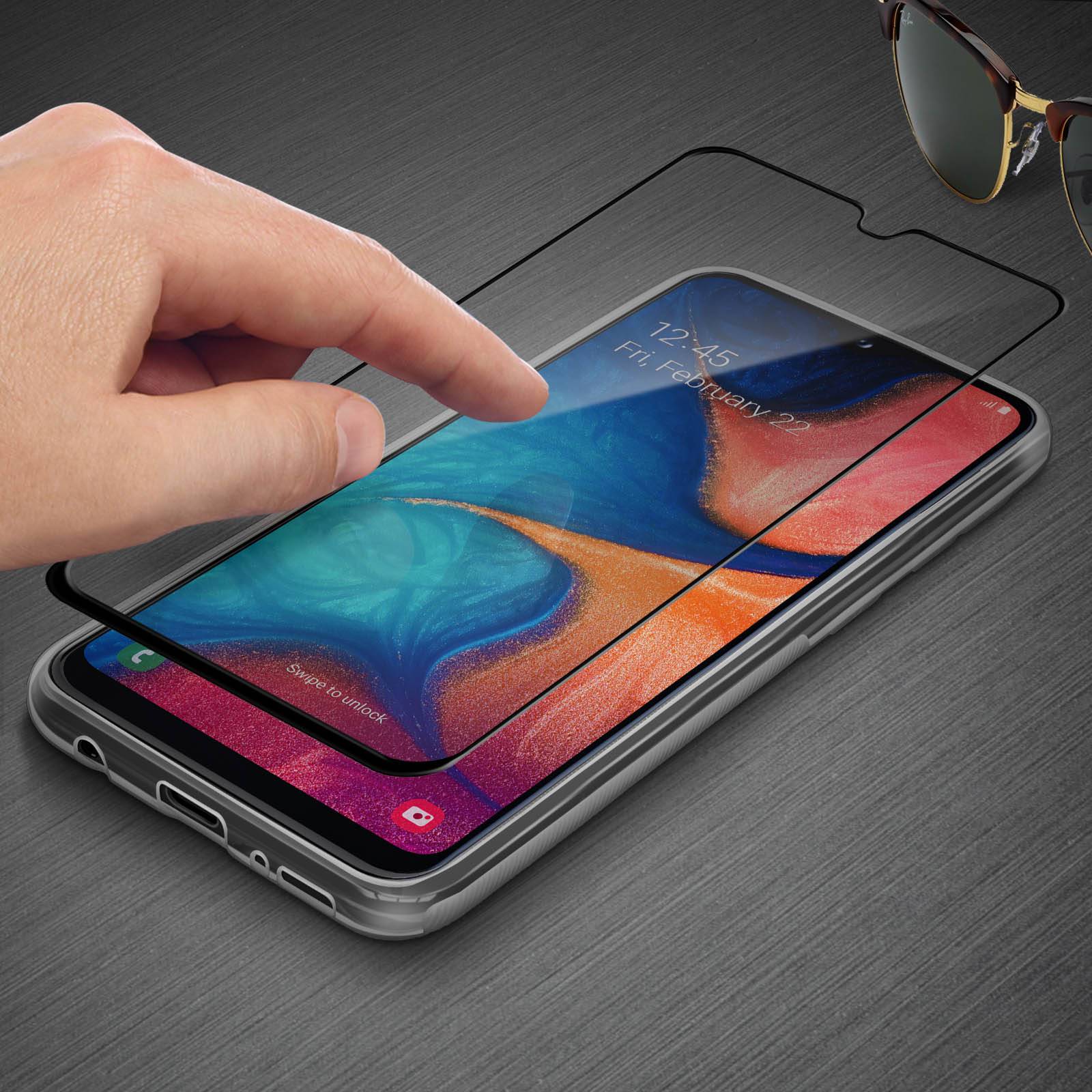 Coque Galaxy A20e Silicone et Film Ecran Verre Trempé-2