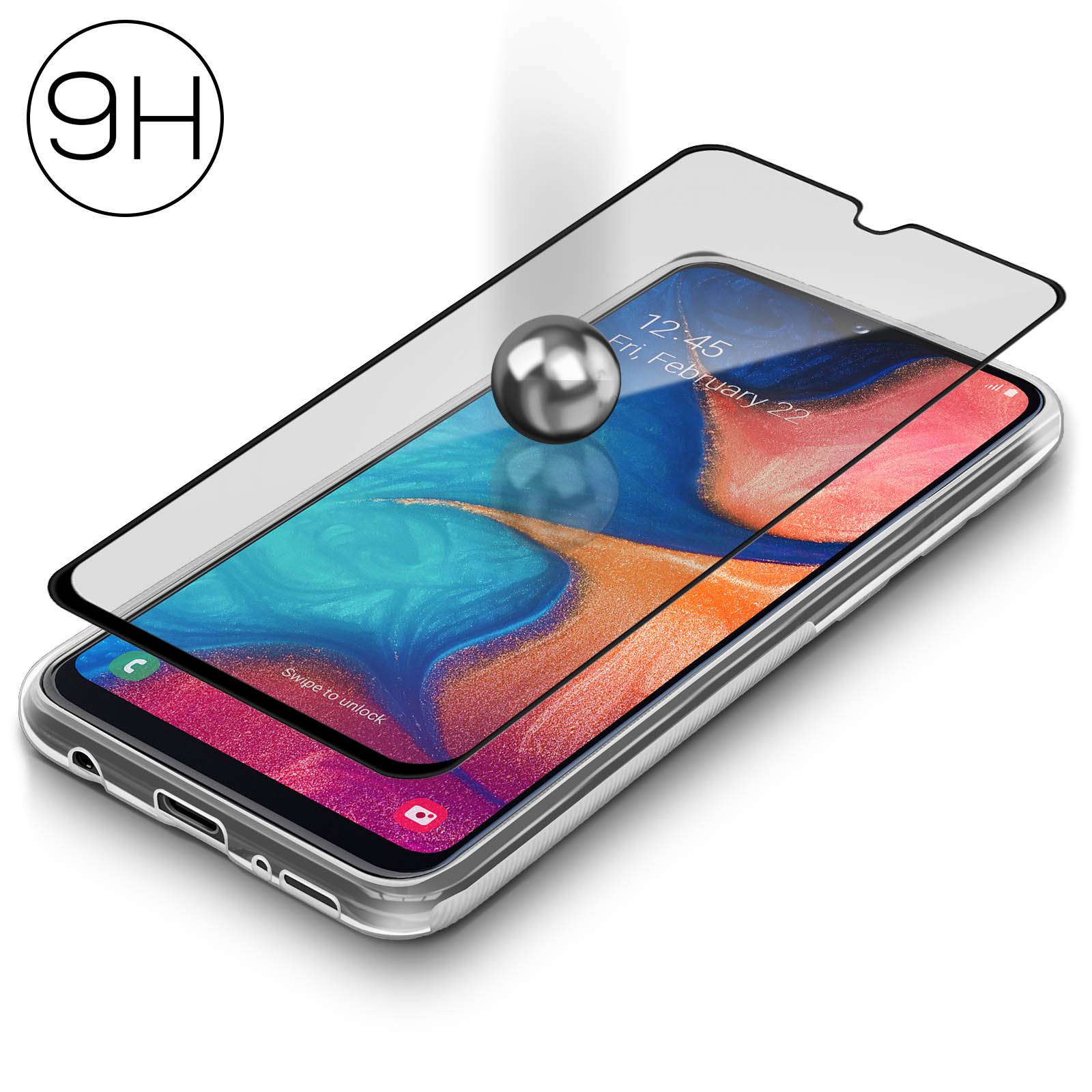 Coque Galaxy A20e Silicone et Film Ecran Verre Trempé-4
