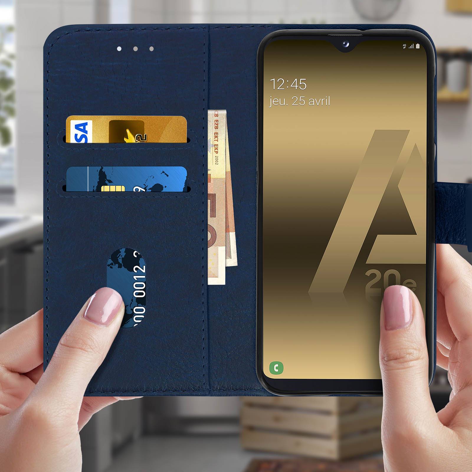 Housse pour Samsung Galaxy A20e Étui Porte-cartes Fonction Support-2