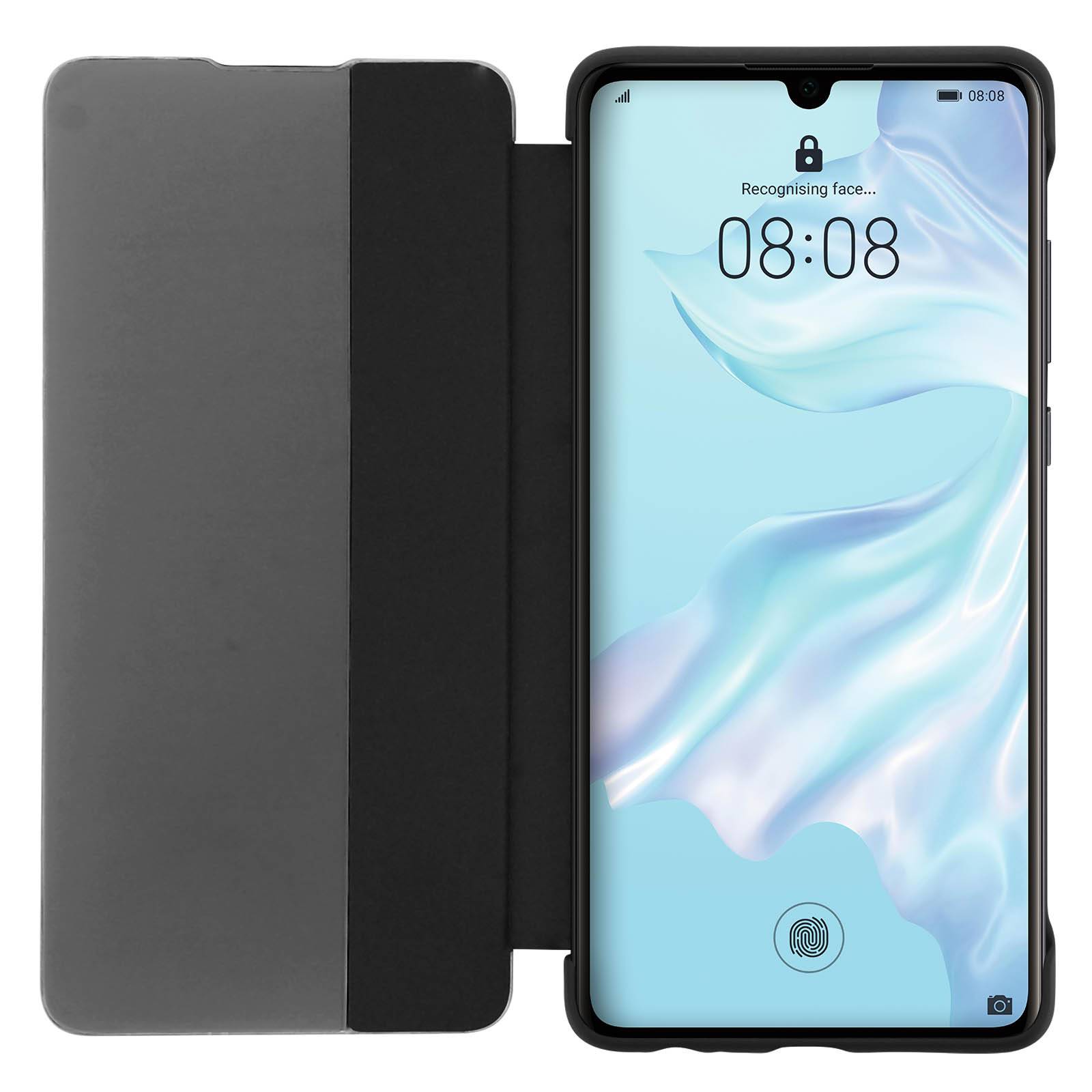 Housse pour Huawei P30 Étui Grande Fenêtre Translucide Coque pour Rigide-4