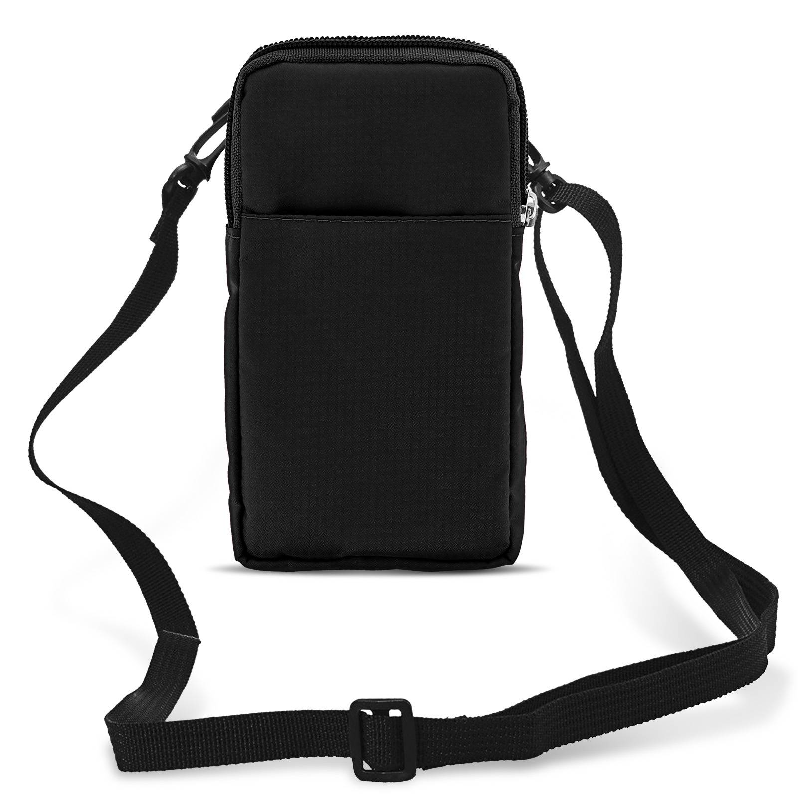Étui Ceinture pour Smartphone Passant Ceinture Mousqueton Lanière 2 Poches-0