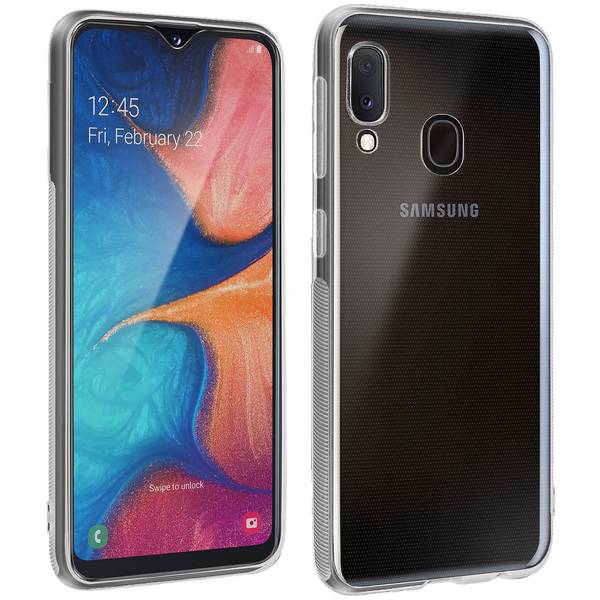Coque Galaxy A20e Silicone Souple et Film Ecran Verre Trempé 9H