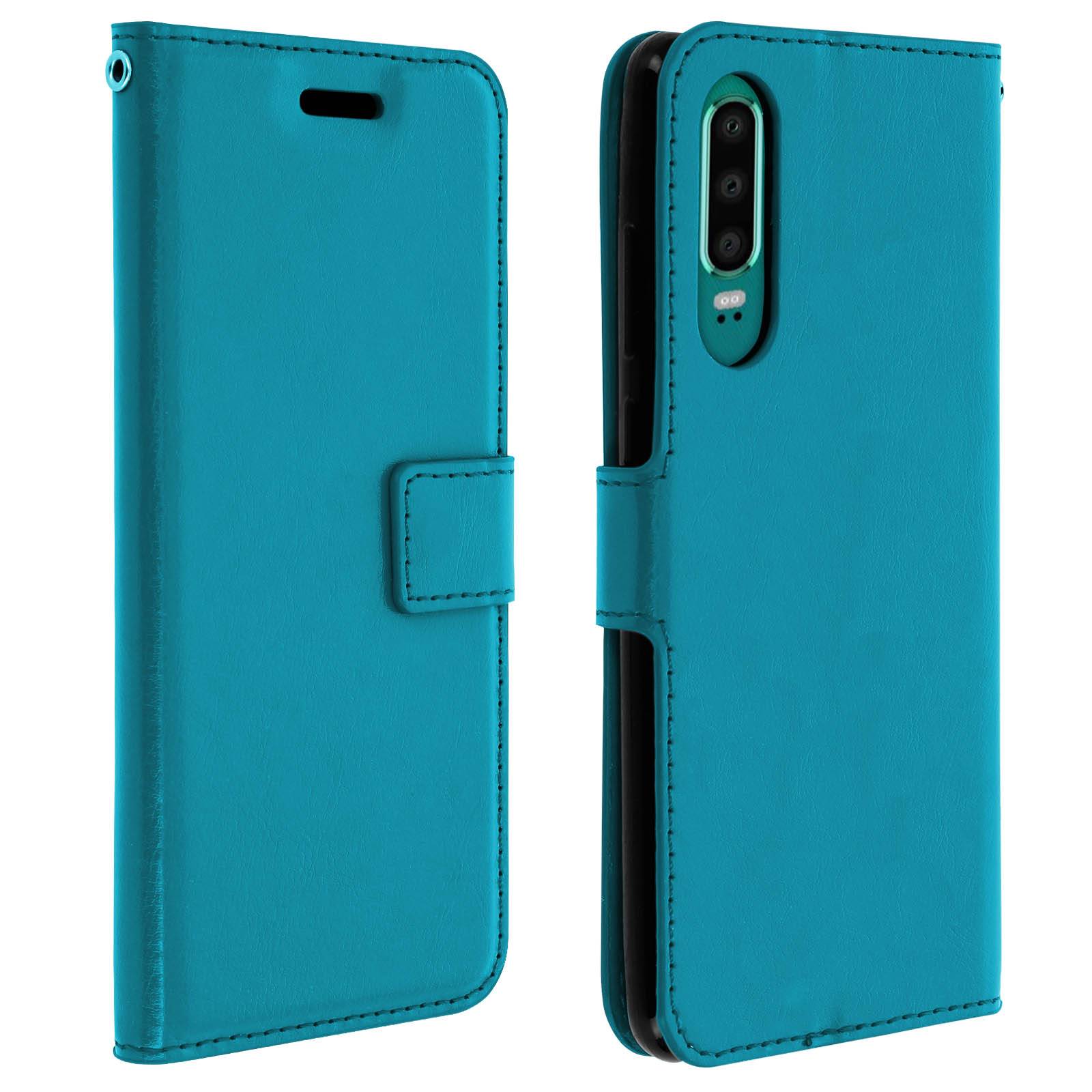 Housse pour Huawei P30 Étui Folio Portefeuille Fonction Support Vidéo-0