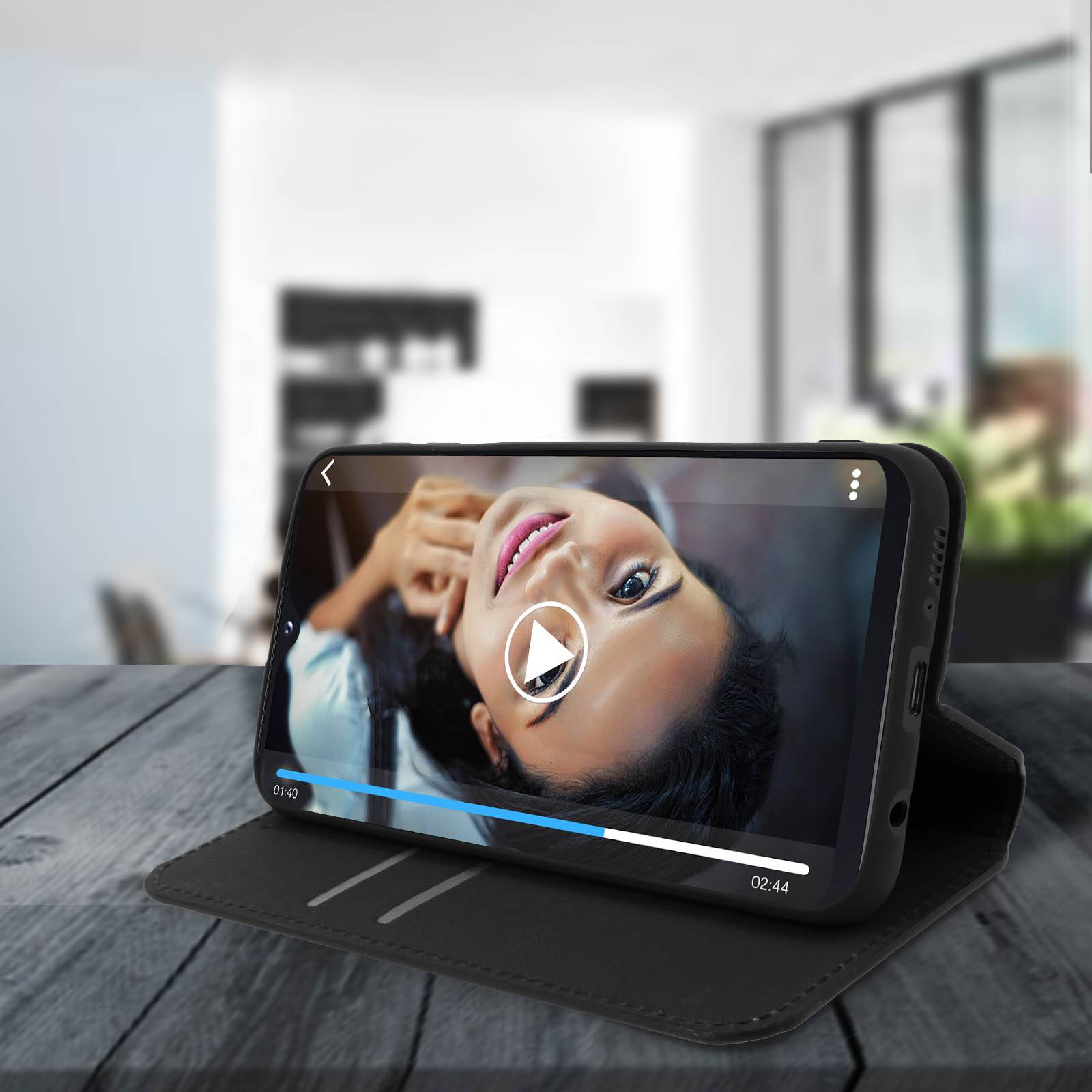 Housse pour Samsung Galaxy A20e Étui Folio Fonction Support Vidéo-3