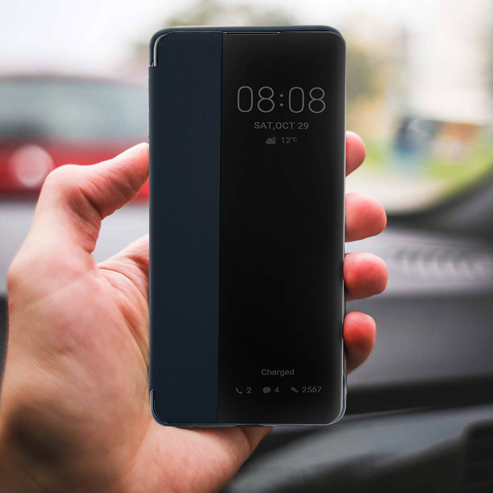 Housse pour Huawei P30 Étui Grande Fenêtre Translucide Coque Rigide-2