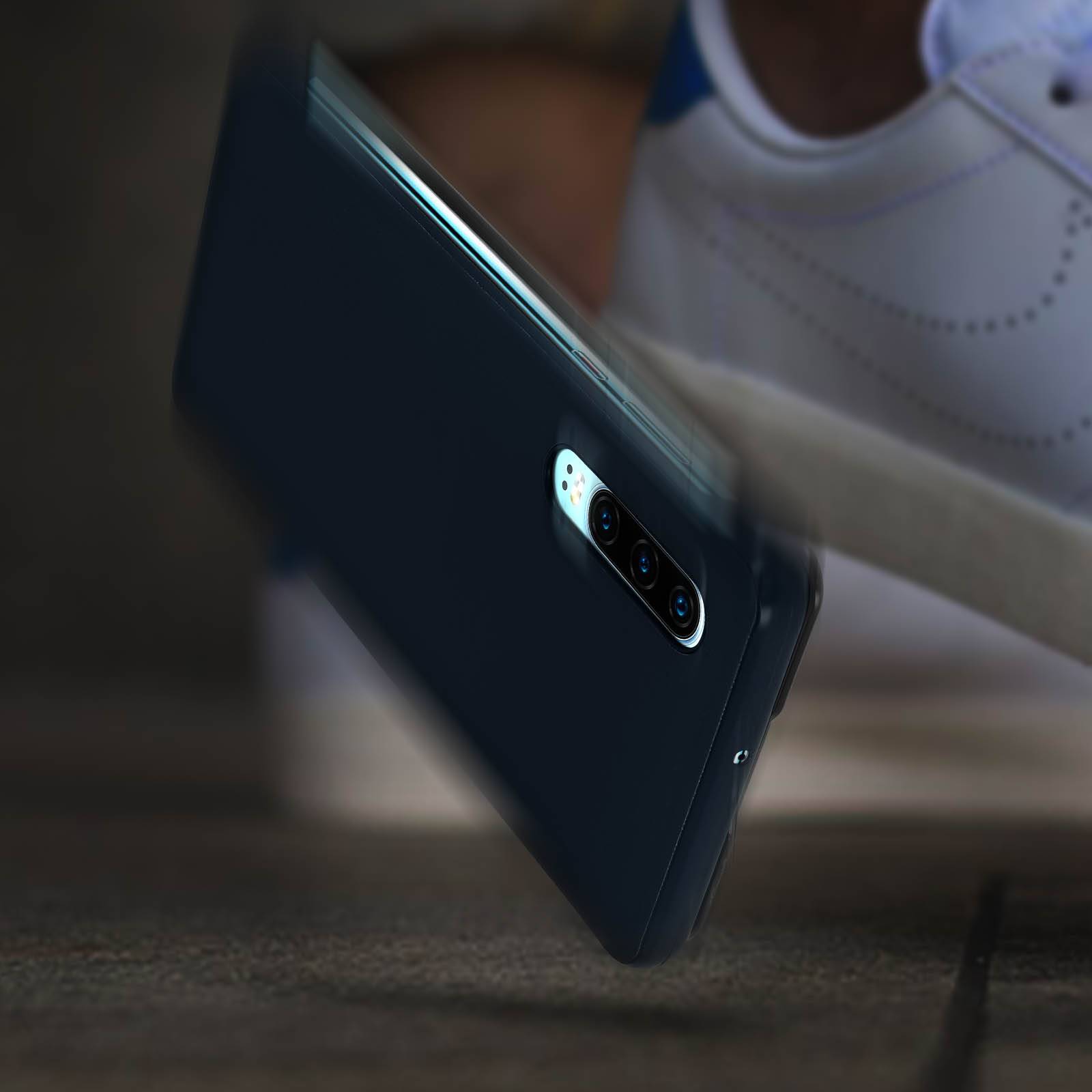 Housse pour Huawei P30 Étui Grande Fenêtre Translucide Coque Rigide-3