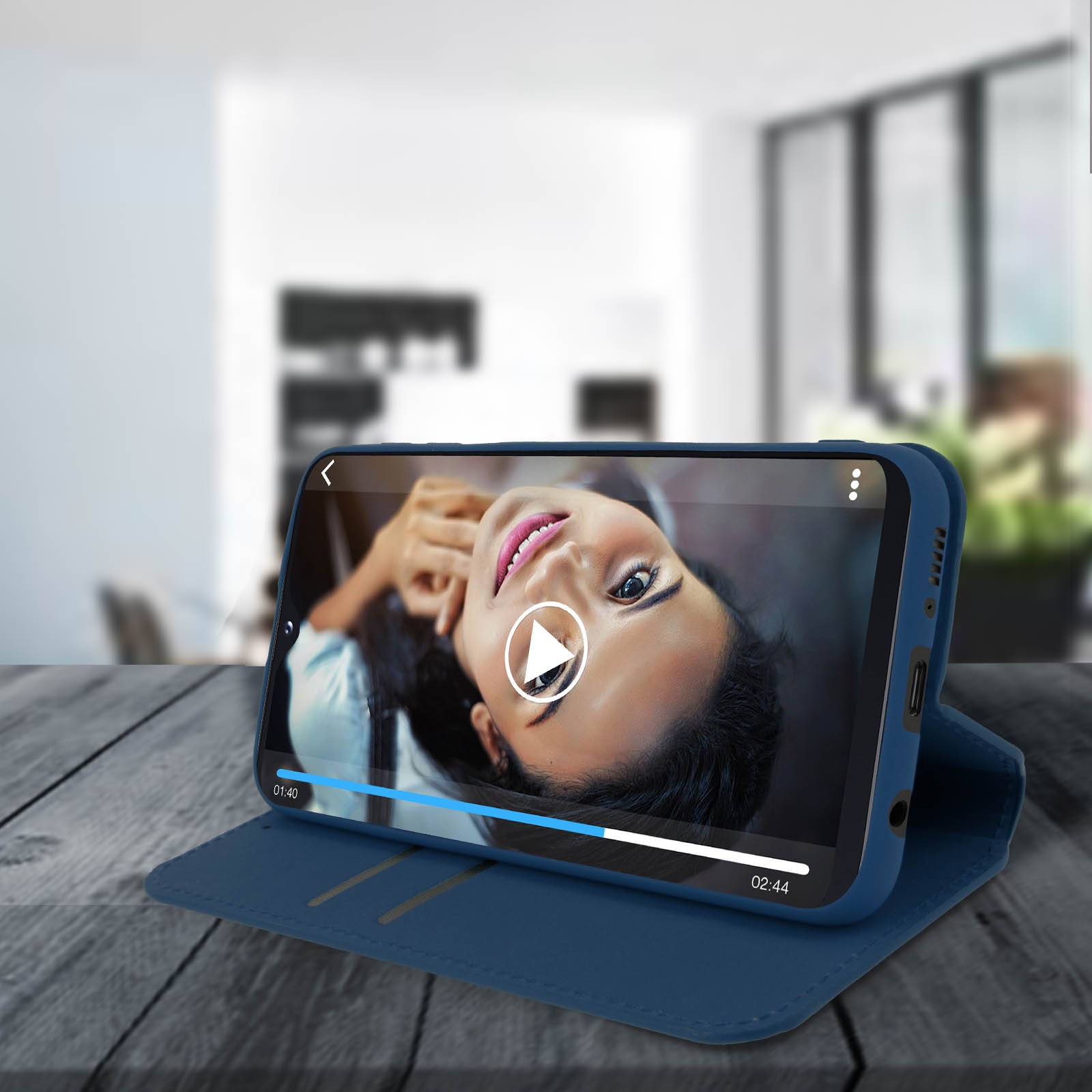 Housse pour Samsung Galaxy A20e Étui Folio Fonction Support Vidéo-3