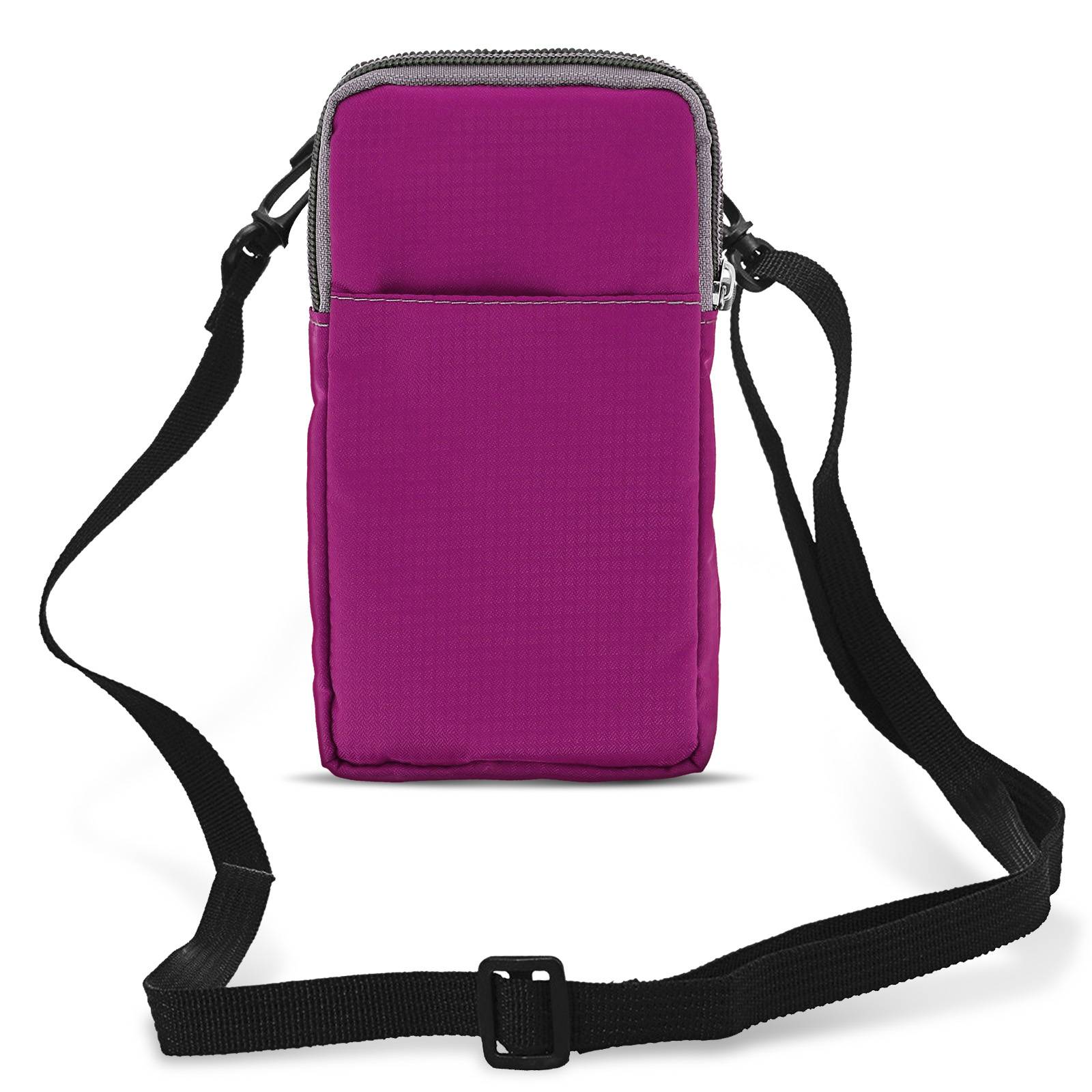 Étui Ceinture pour Smartphone Passant Ceinture Mousqueton Lanière 2 Poches-0