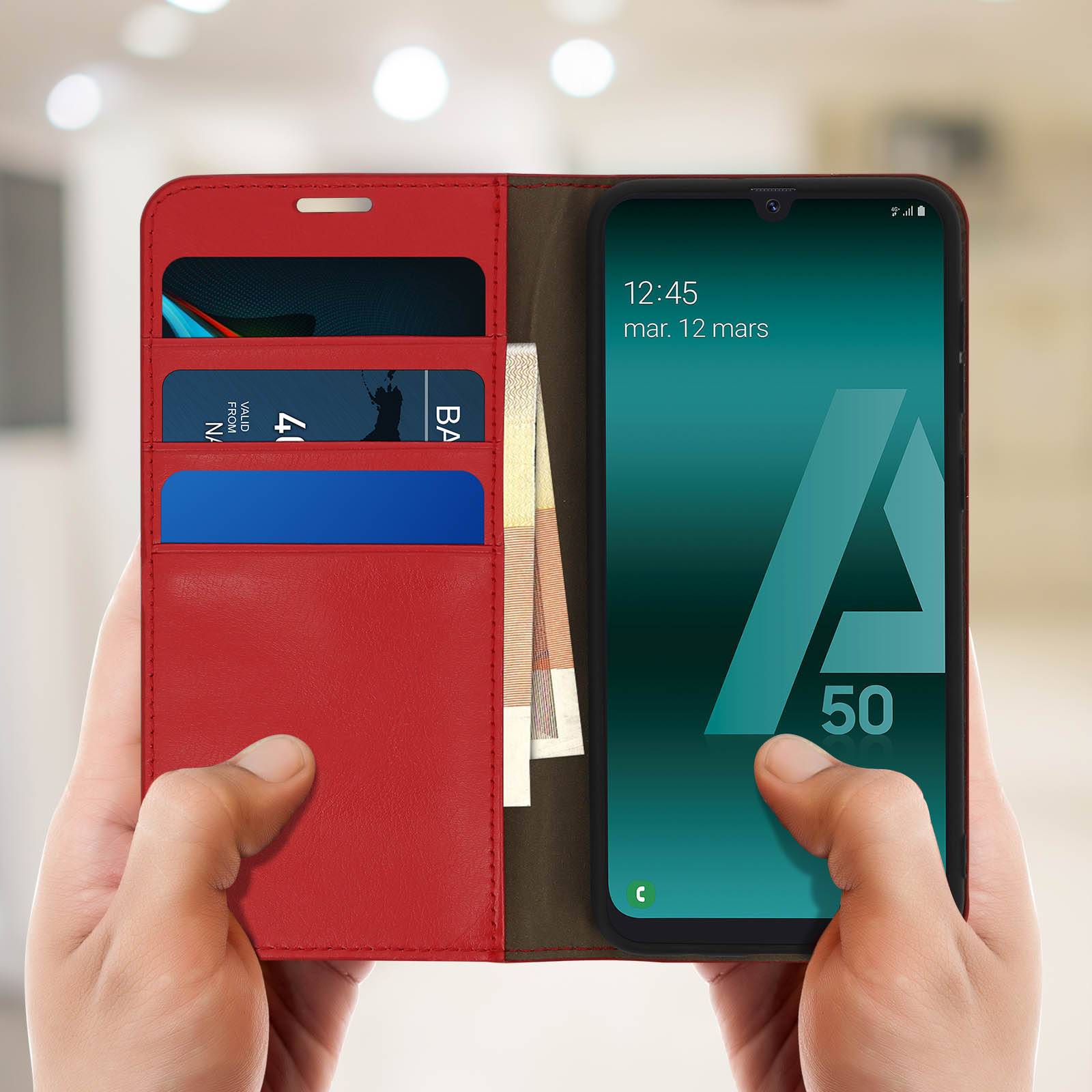 Étui pour Samsung Galaxy A50 Housse Folio Cuir Support Vidéo-2