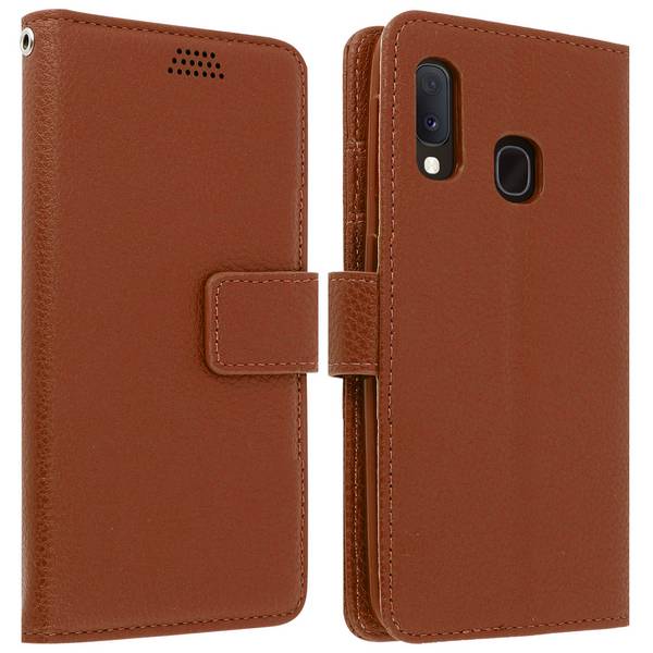 Housse pour Samsung Galaxy A20e Étui Folio Soft Touch Support Vidéo