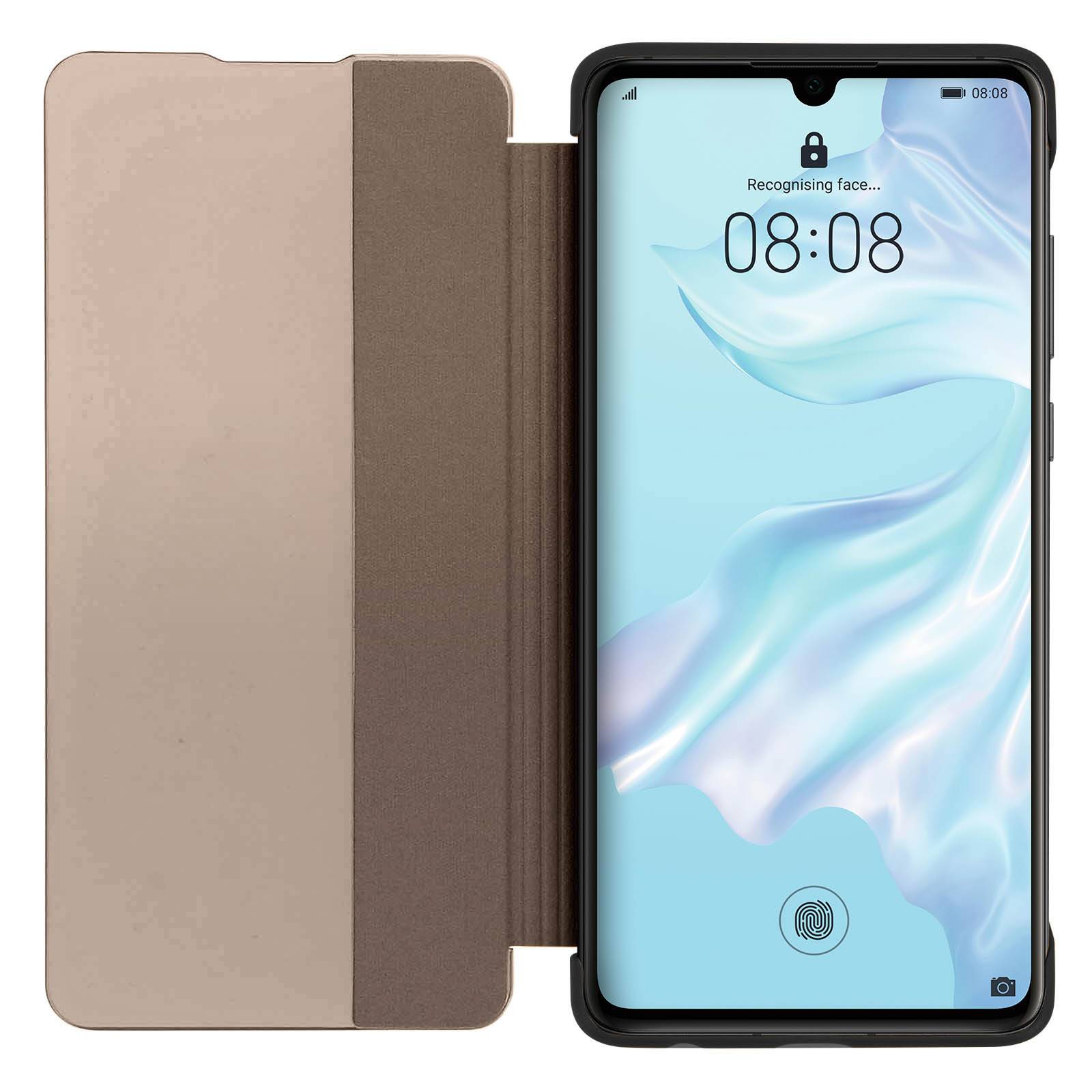 Housse pour Huawei P30 Étui Grande Fenêtre Translucide Coque Rigide-4