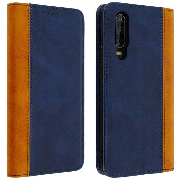 Housse pour Huawei P30 Étui Portefeuille Rangement carte support vidéo