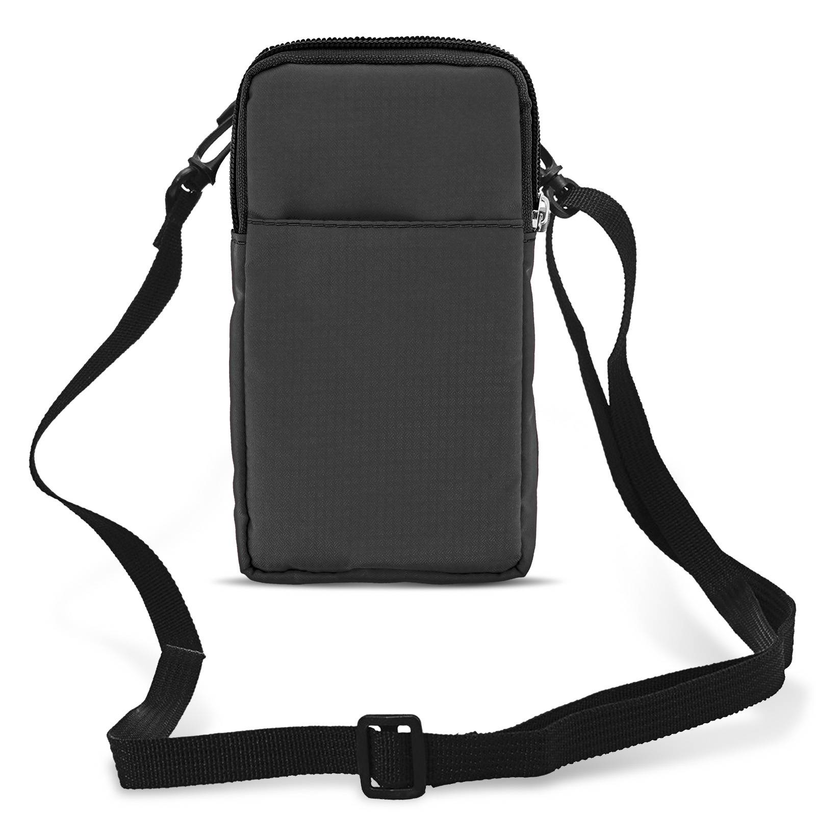 Étui Ceinture pour Smartphone Passant Ceinture Mousqueton Lanière 2 Poches-0