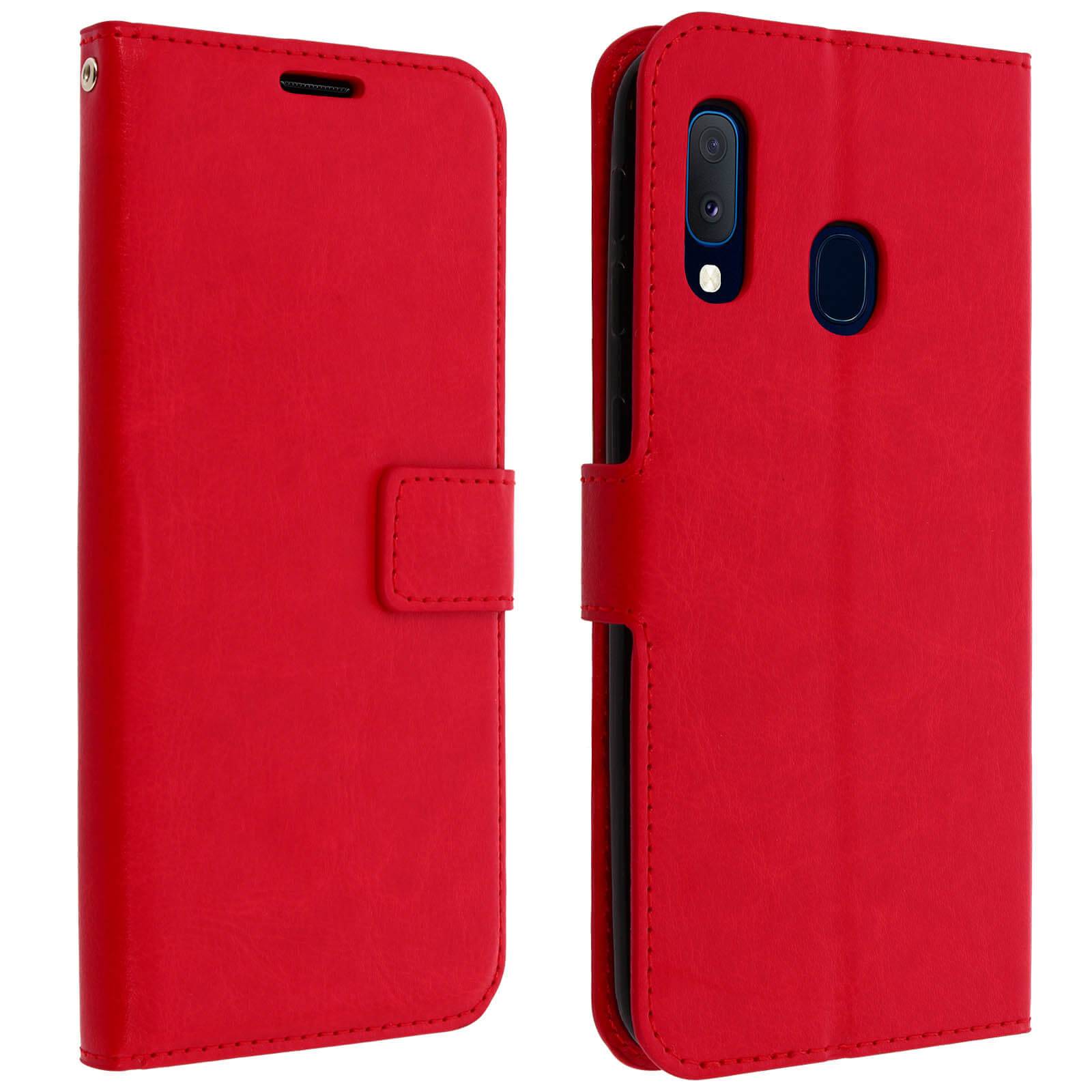 Housse pour Samsung Galaxy A20e Étui Porte carte Support Vidéo Vintage-0