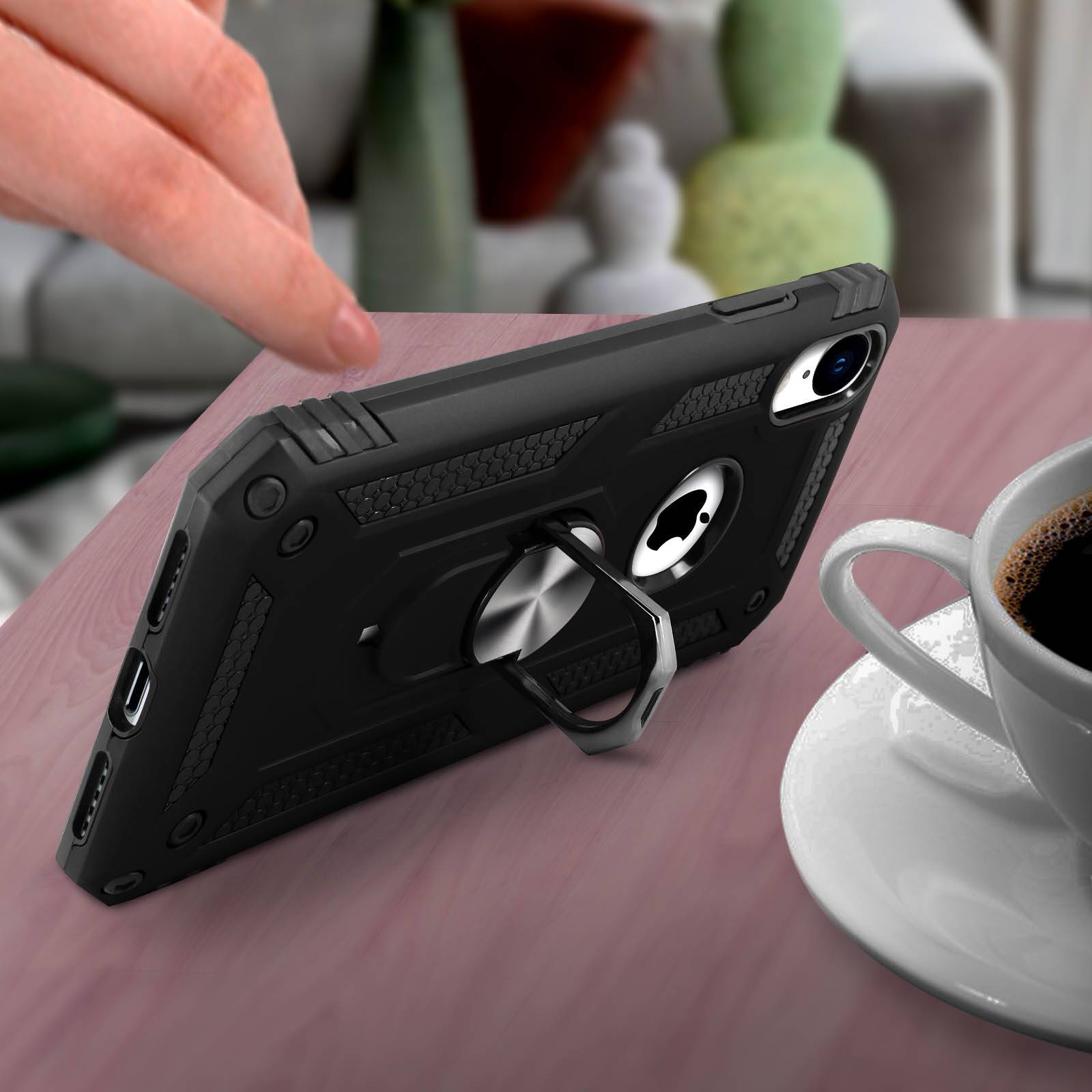 Coque pour iPhone XR Bi matière Rigide Souple Bague Support Vidéo-3