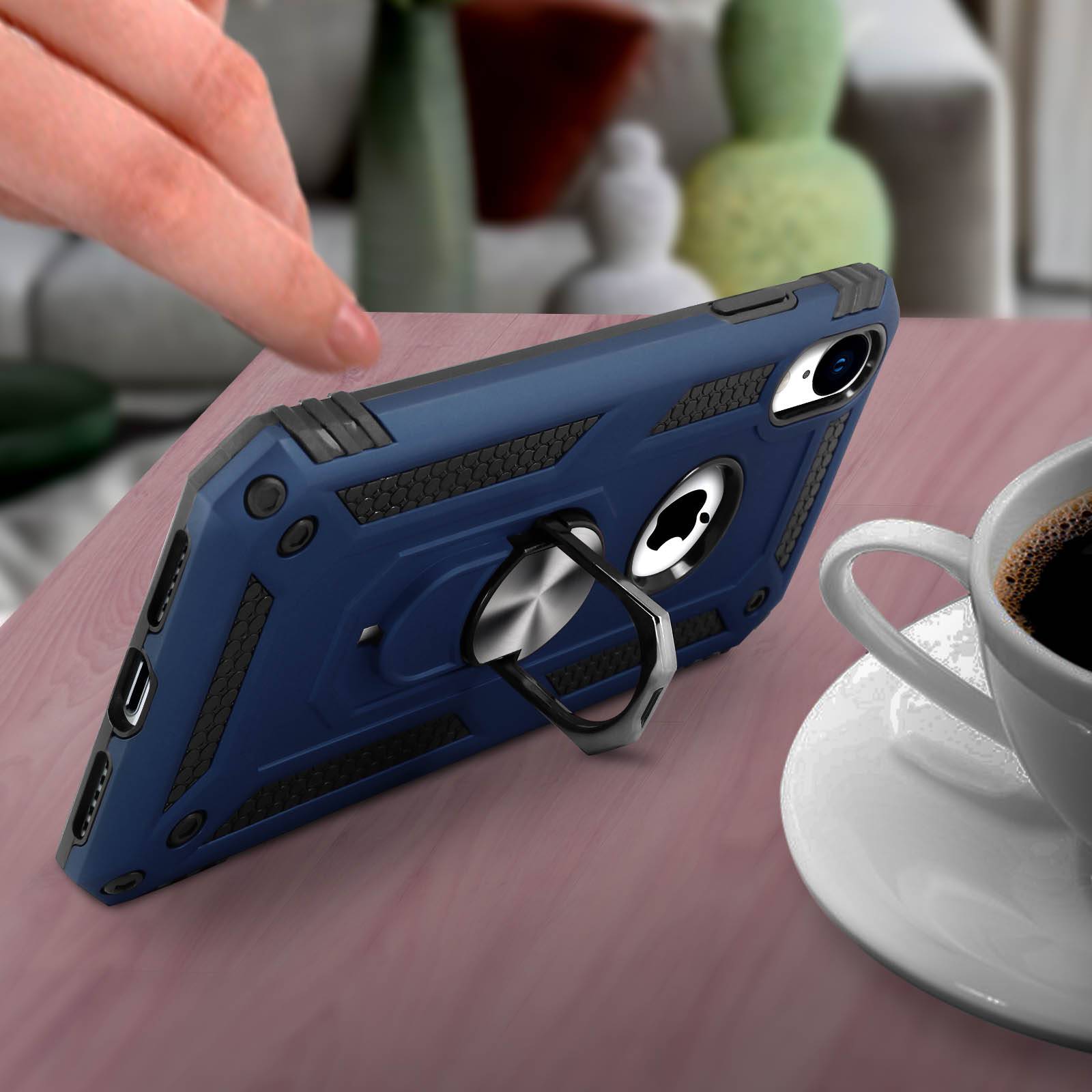 Coque pour iPhone XR Bi matière Rigide Souple Bague Support Vidéo-3