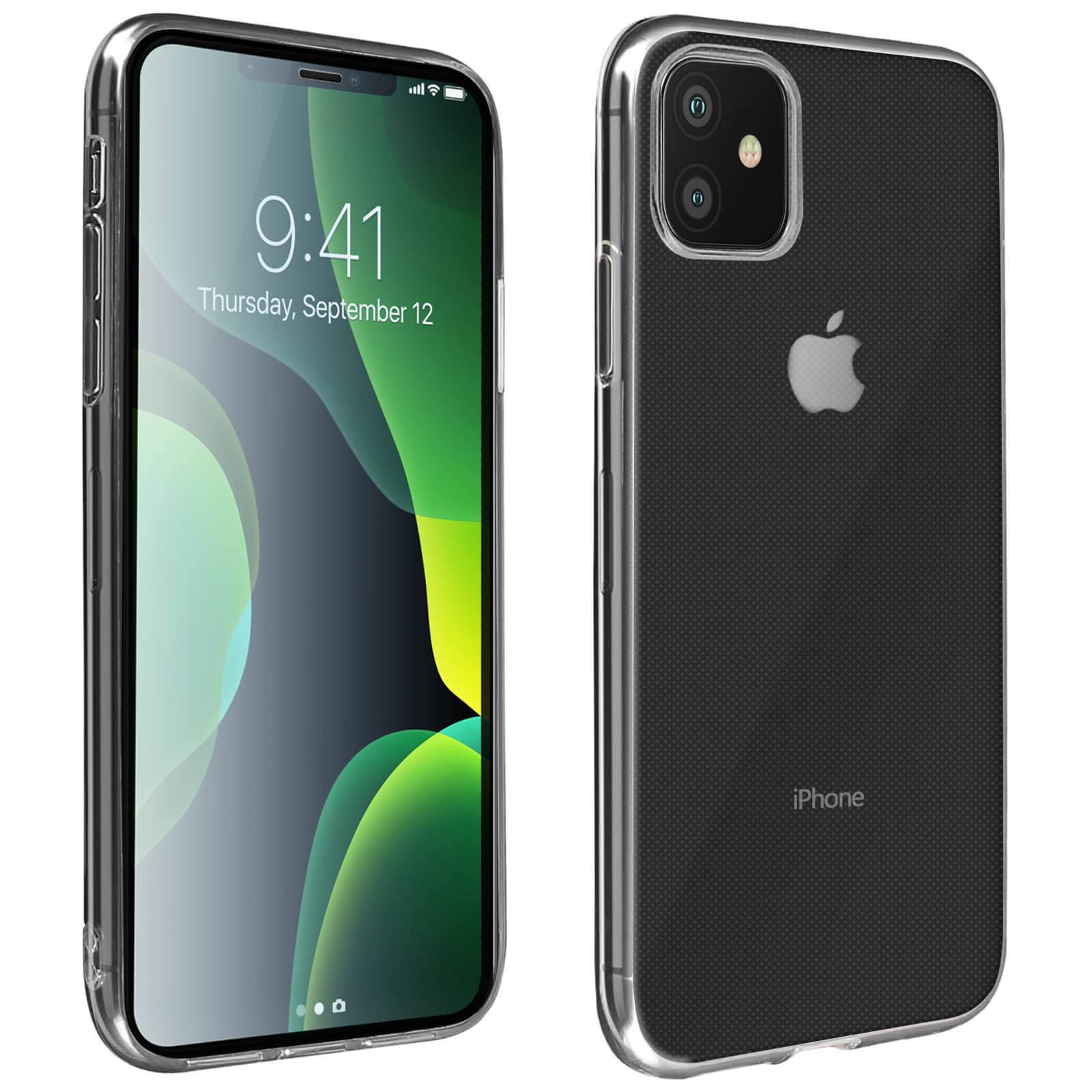 Coque pour iPhone 11 Silicone Souple et Film Verre Trempé 9H-0