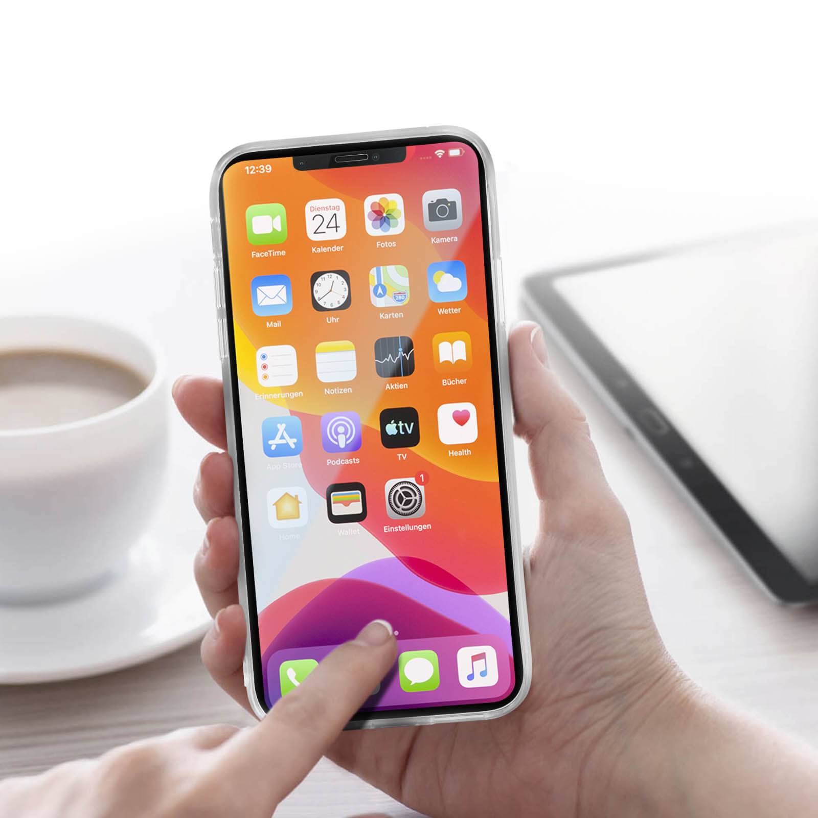 Coque pour iPhone 11 Silicone Souple et Film Verre Trempé 9H-4