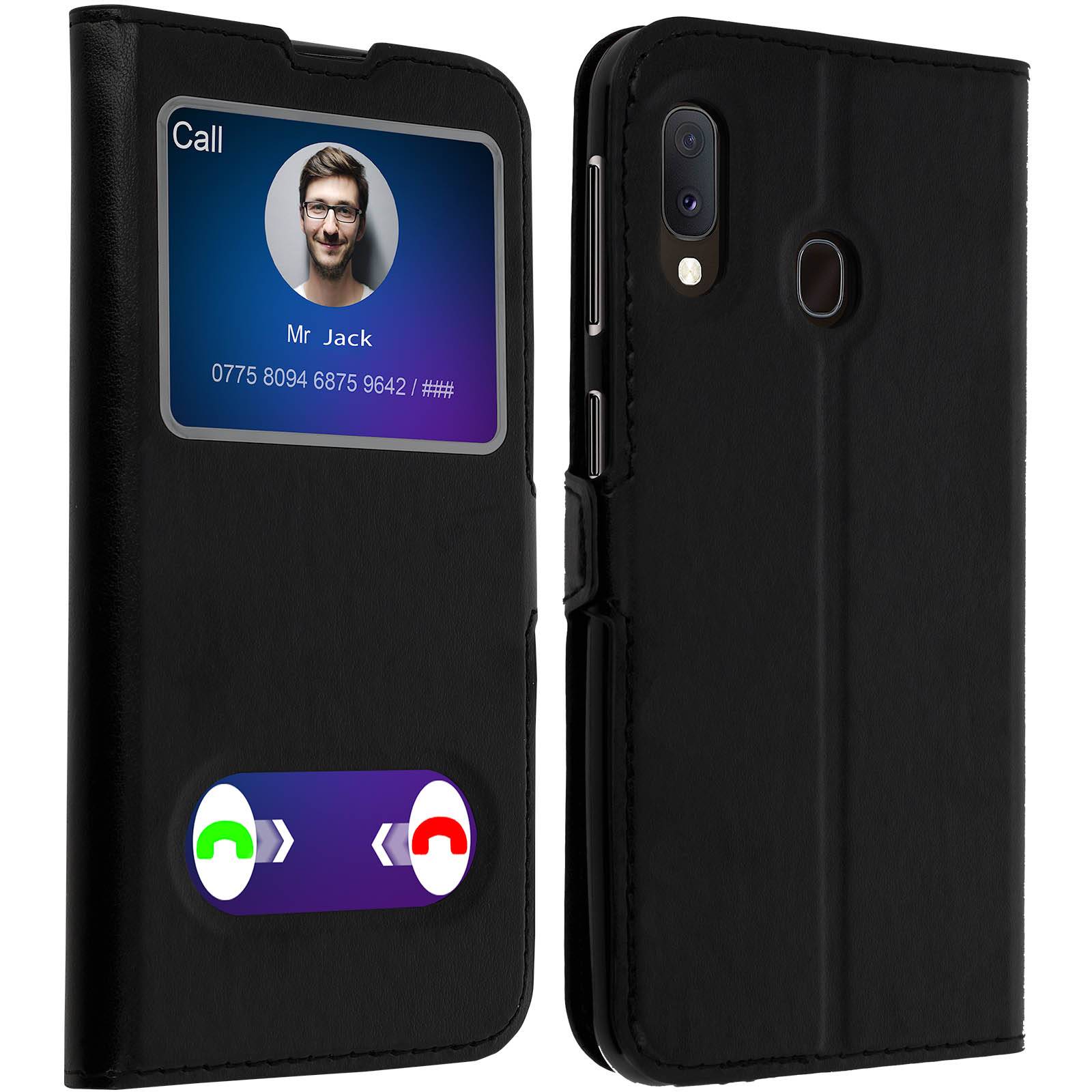 Housse pour Samsung Galaxy A20e Protection Double Fenêtre Fonction Stand-0