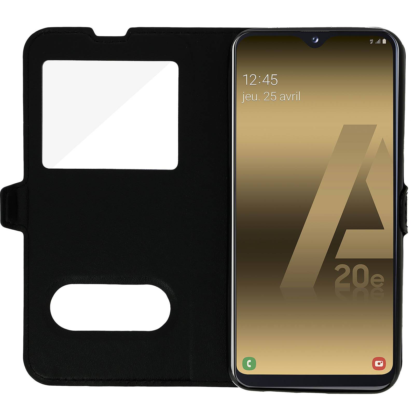 Housse pour Samsung Galaxy A20e Protection Double Fenêtre Fonction Stand-4