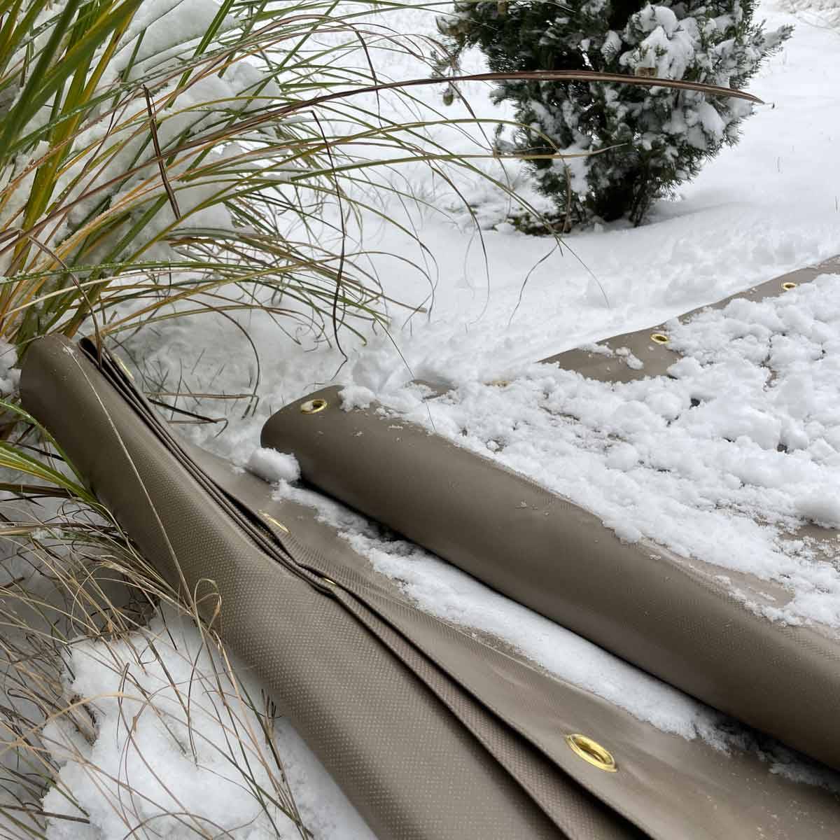 Bâche bois Tecplast lp640bo 2x3 m - taupe - garantie 8 ans-1