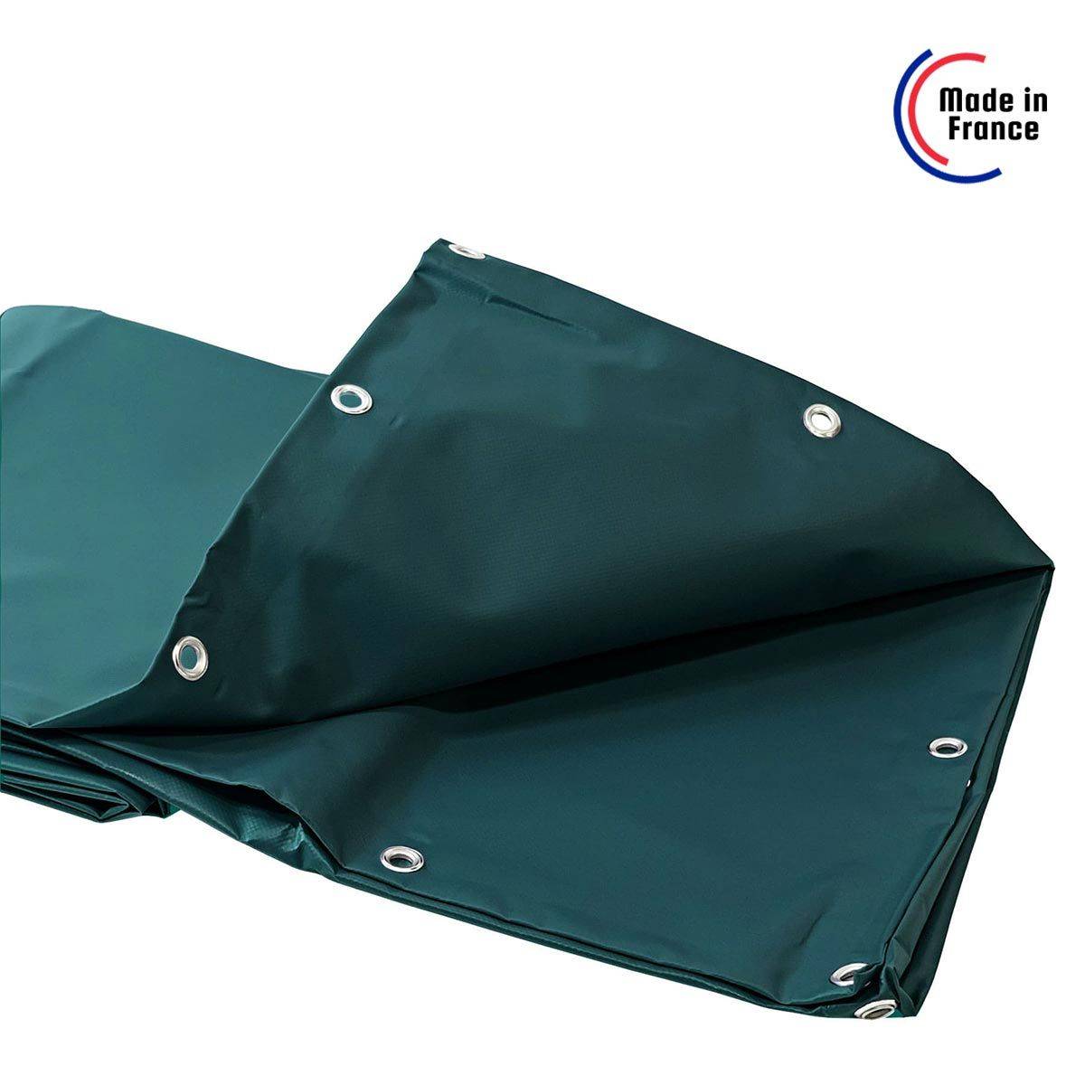 Bâche Brise Vue Verte 3x5 m - garantie 10 ans Tecplast xp640bv - Made in France-1