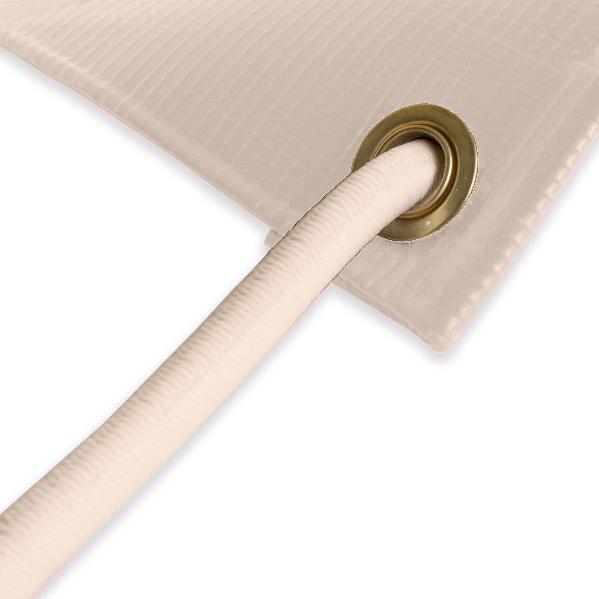 Sandow élastique Ivoire 15 mètres - Qualité PRO TECPLAST 9SW - Diamètre 9mm-2