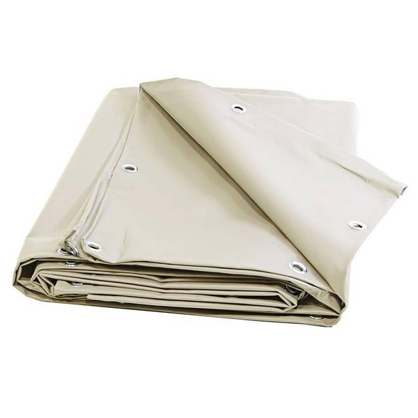 Bâche carport Tecplast xp680m2cp 2x3,5m ivoire ignifugée m2 - garantie 15 ans