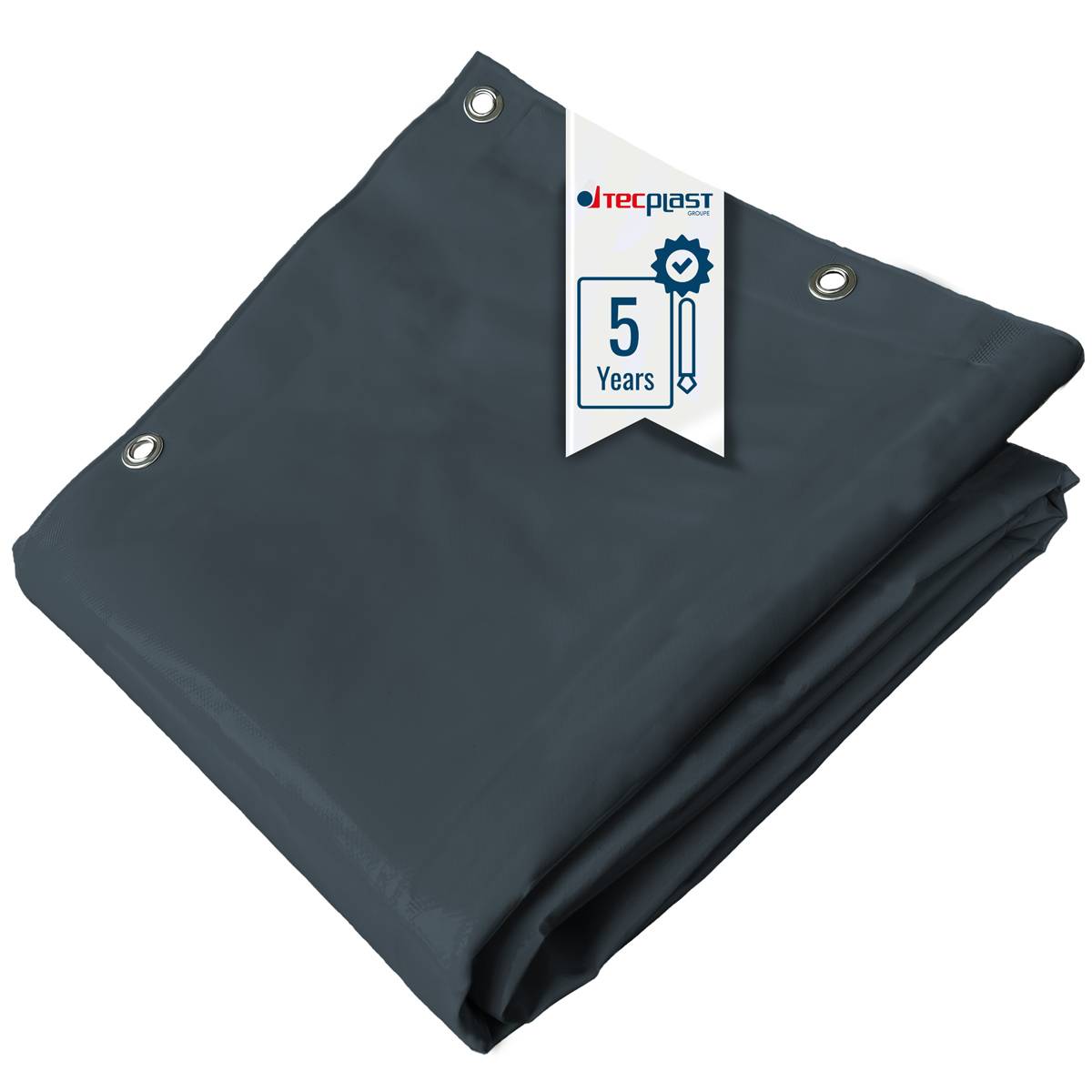 Bâche bois Tecplast lp506bo 2x3 m - gris anthracite - garantie 5 ans-0