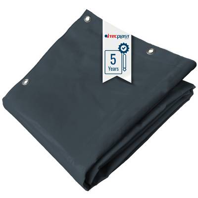 Bâche brise-vue Tecplast lp506bv 2x3 m - gris anthracite - garantie 5 ans-0