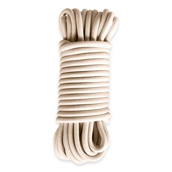 Sandow élastique Ivoire 15 mètres - Qualité PRO TECPLAST 9SW - Diamètre 9mm