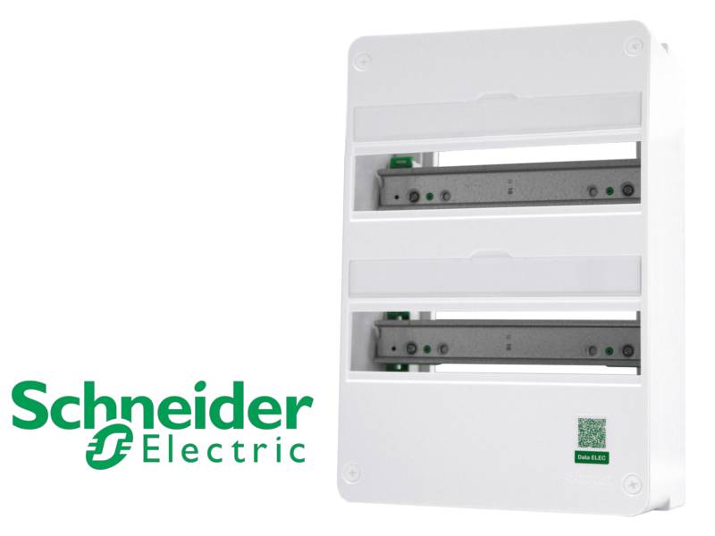 Coffret en saillie RESI9 blanc 2 rangées de 13 modules 90A - SCHNEIDER ELECTRIC - R9H13402-1
