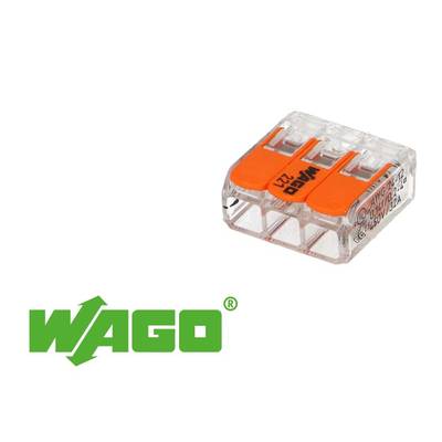 Wago 221–413 Lot de 10 blocs de connecteurs de câbles 12 V 220–240 V :  : Bricolage