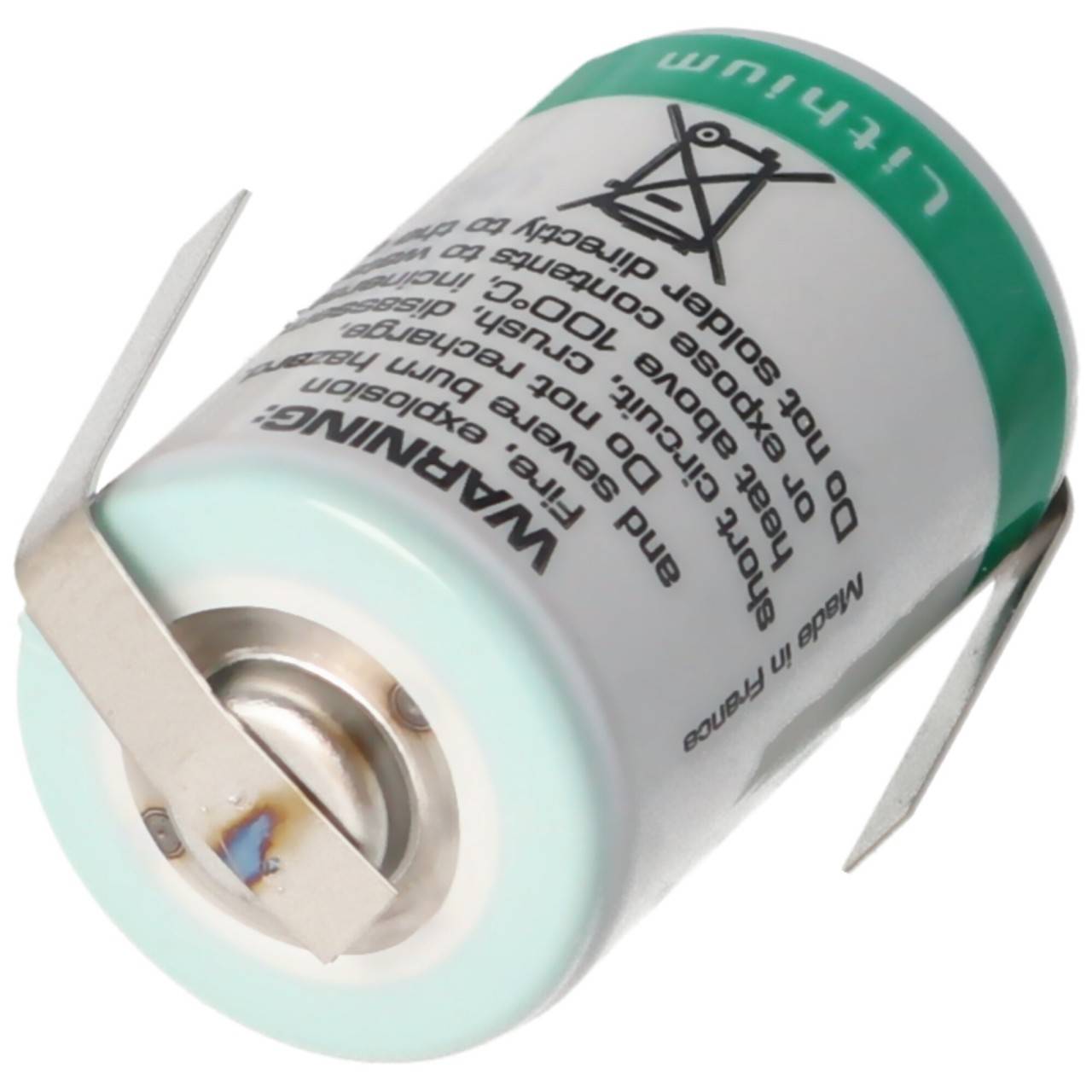 SAFT LS14250CNR Batterie au lithium, Taille 1/2 AA, drapeaux à souder en forme de Z-1