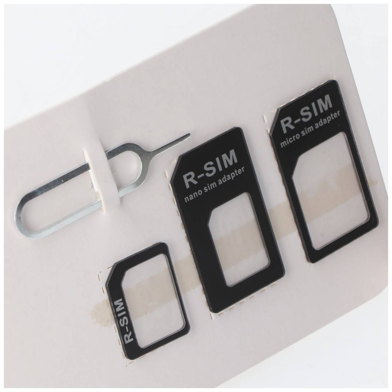 Adaptateur de carte SIM 4en1, adaptateur micro SIM sur SIM, nano SIM sur SIM, nano SIM sur micro SIM-4