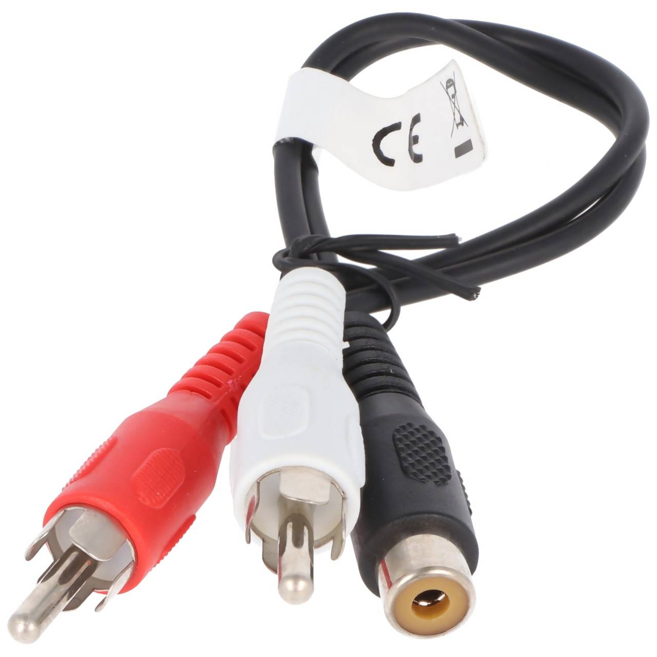 Câble audio-vidéo 0,2 m 1 x connecteur RCA> 2 x prise RCA-0